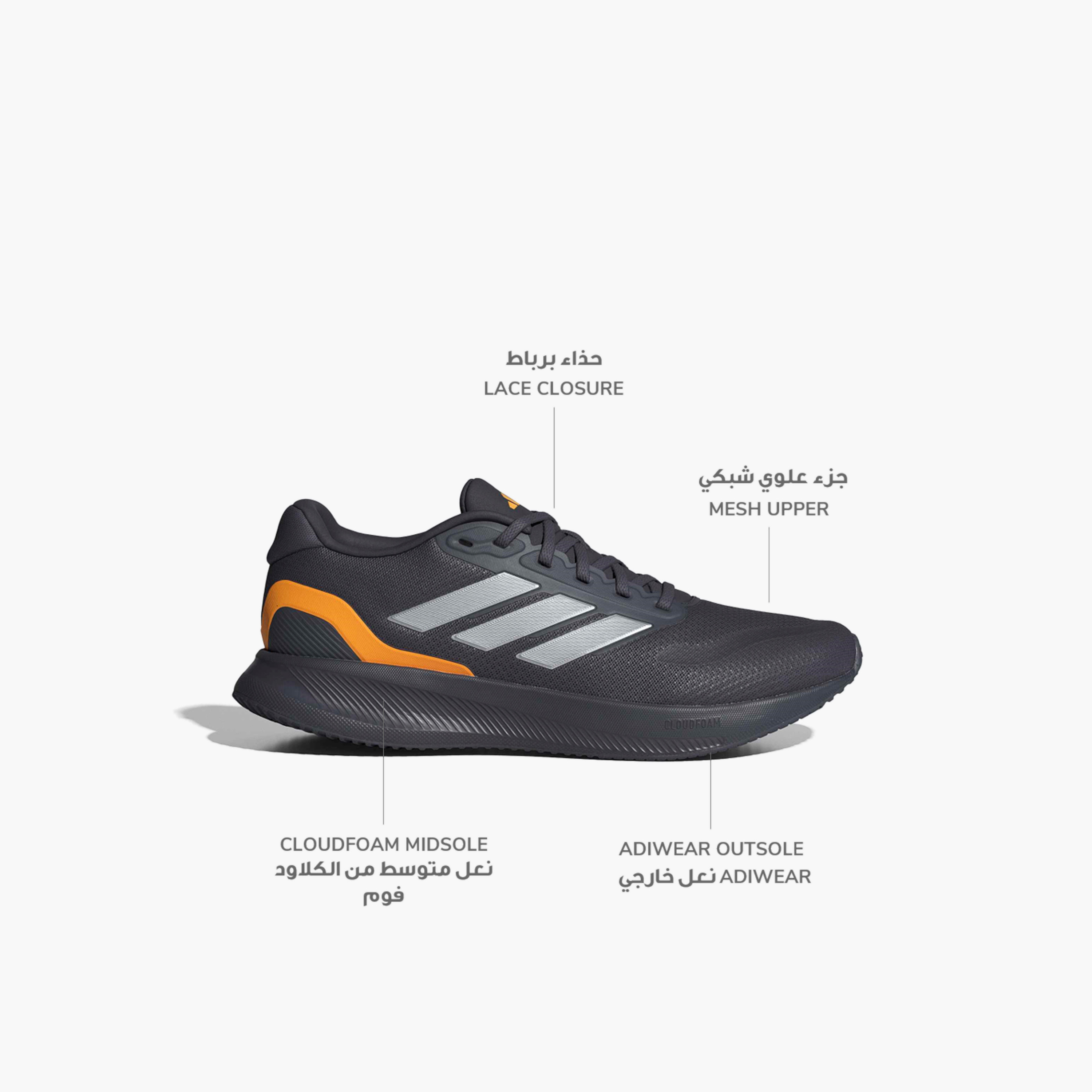 Adidas Men Runfalcon 5 Lace-Up Running Shoes-sports-men-shoes-image-2