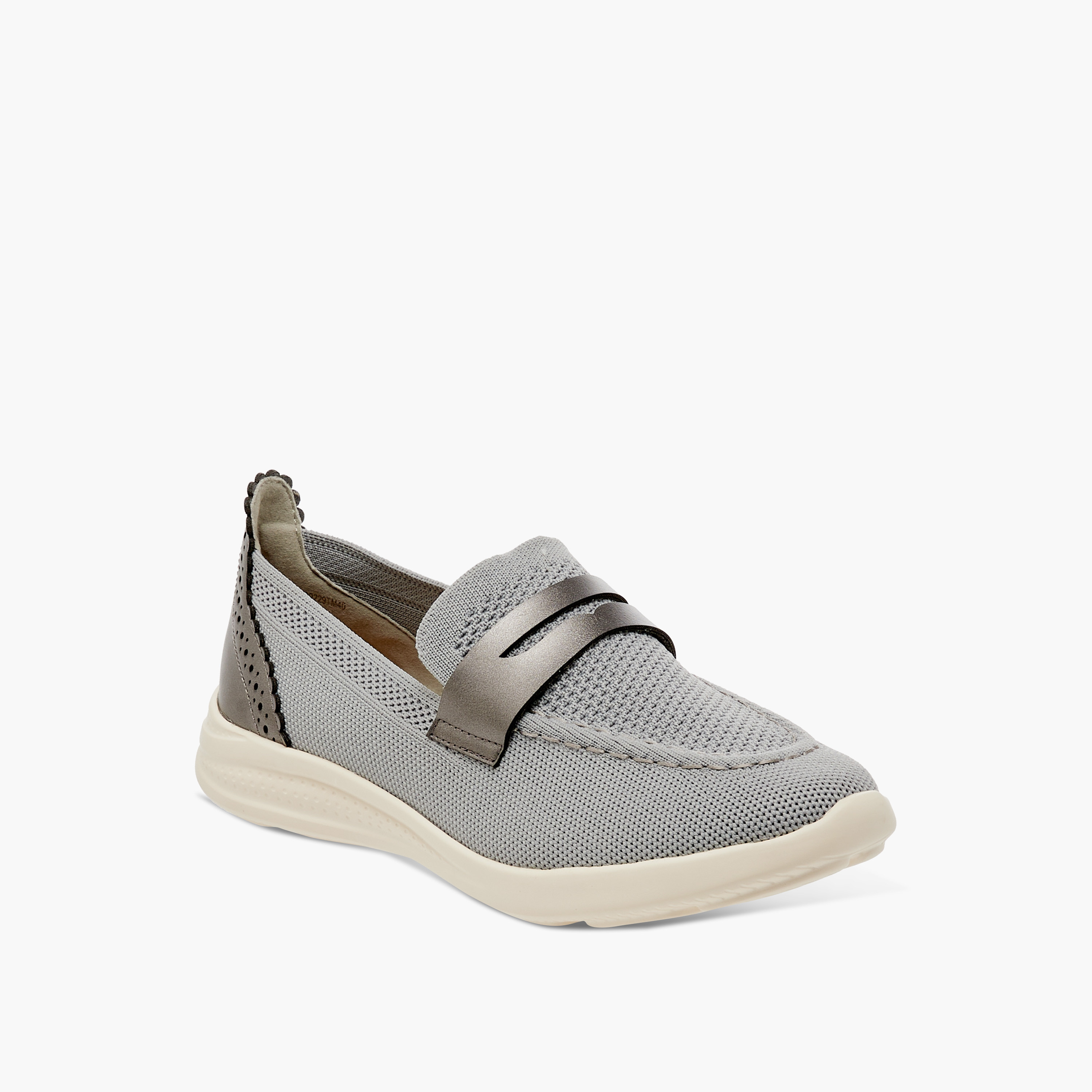 Flora Bella Textured Slip-On Comfort Loafers with Cutout Detail-women-shoes-loafersandmoccasins-image-2