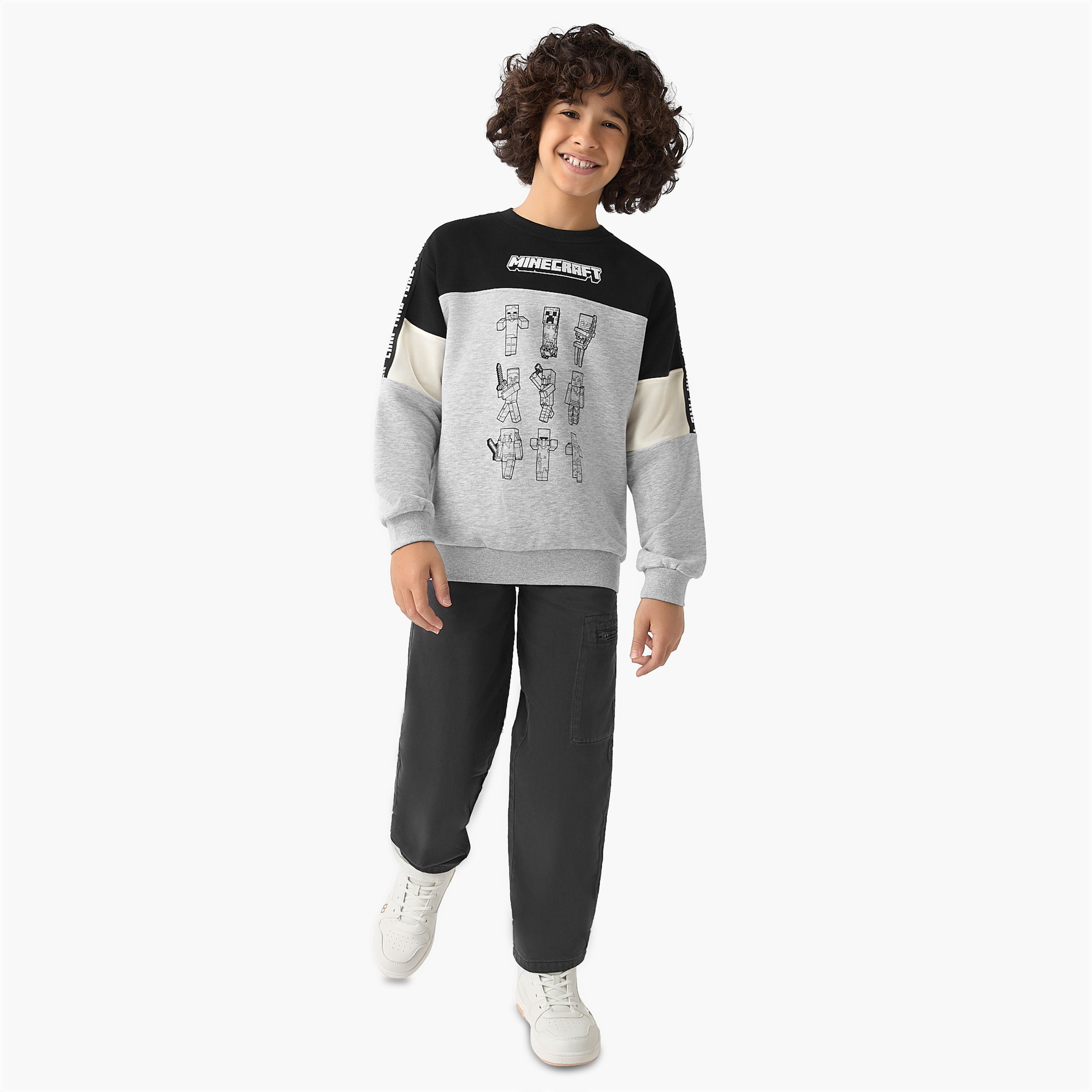 Minecraft Printed Sweatshirt-boys-clothing-sweatshirts-image-2