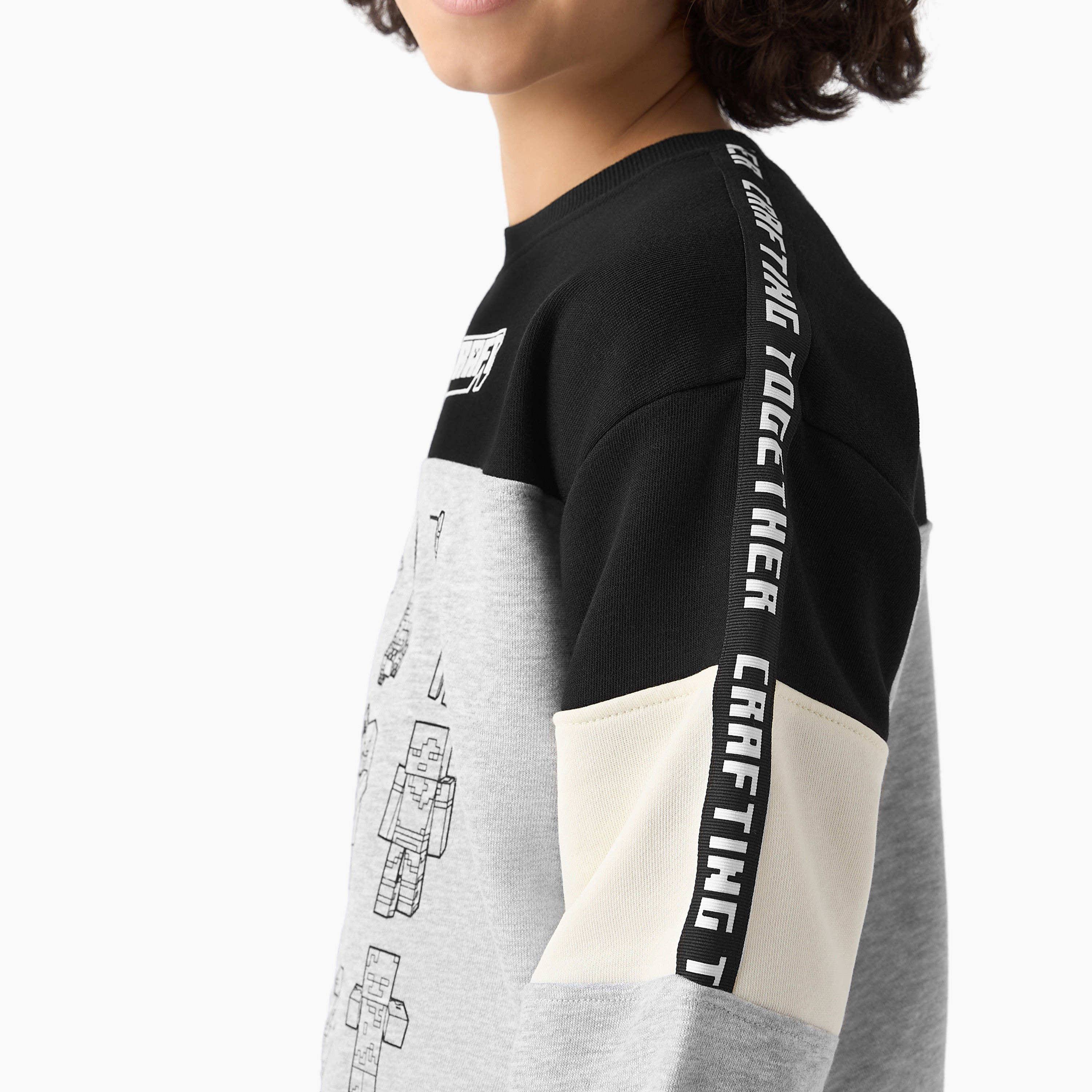 Minecraft Printed Sweatshirt-boys-clothing-sweatshirts-image-5