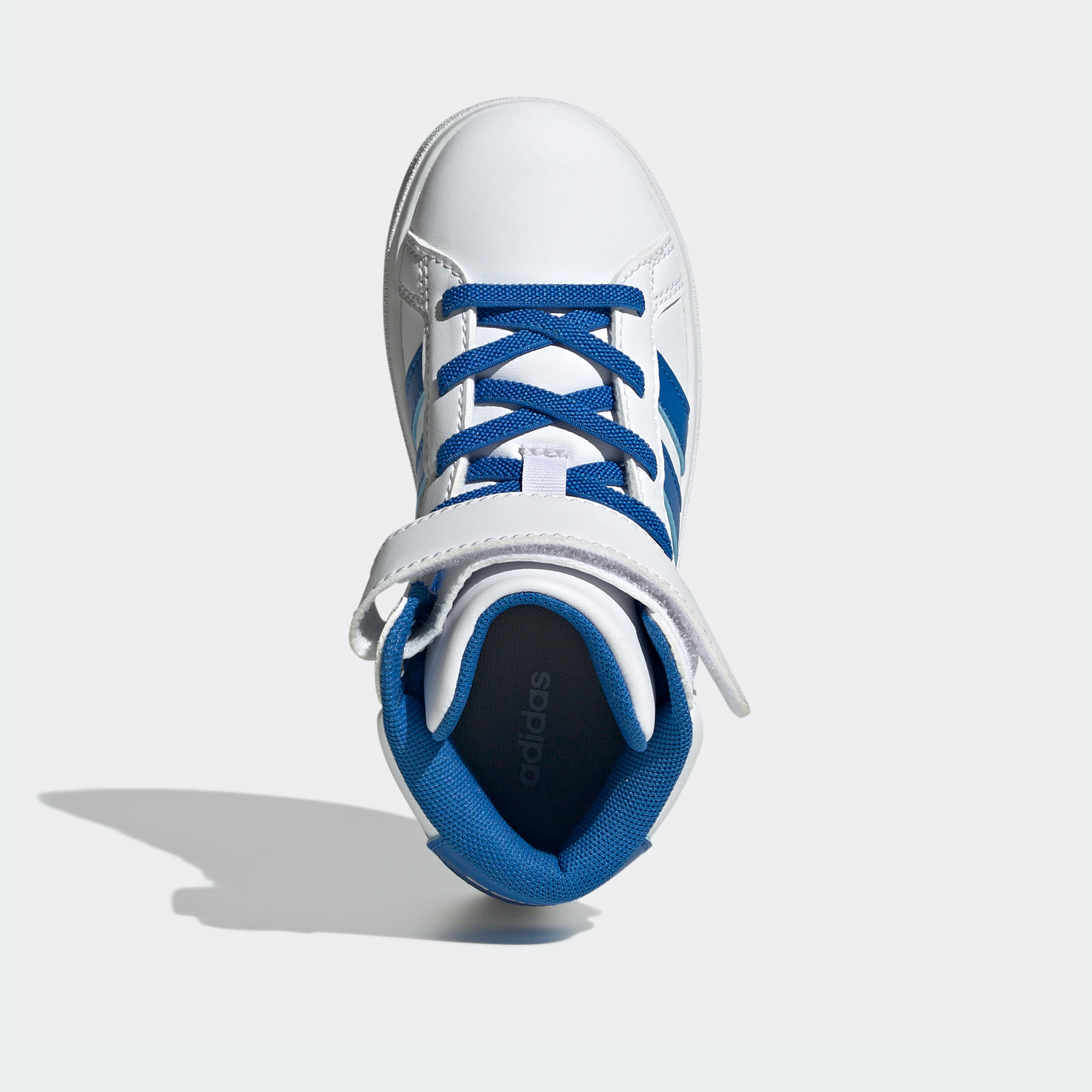 adidas Boys Grand Court Mid Hook & Loop Sneakers Durable Shoes-sports-boys-shoes-image-4