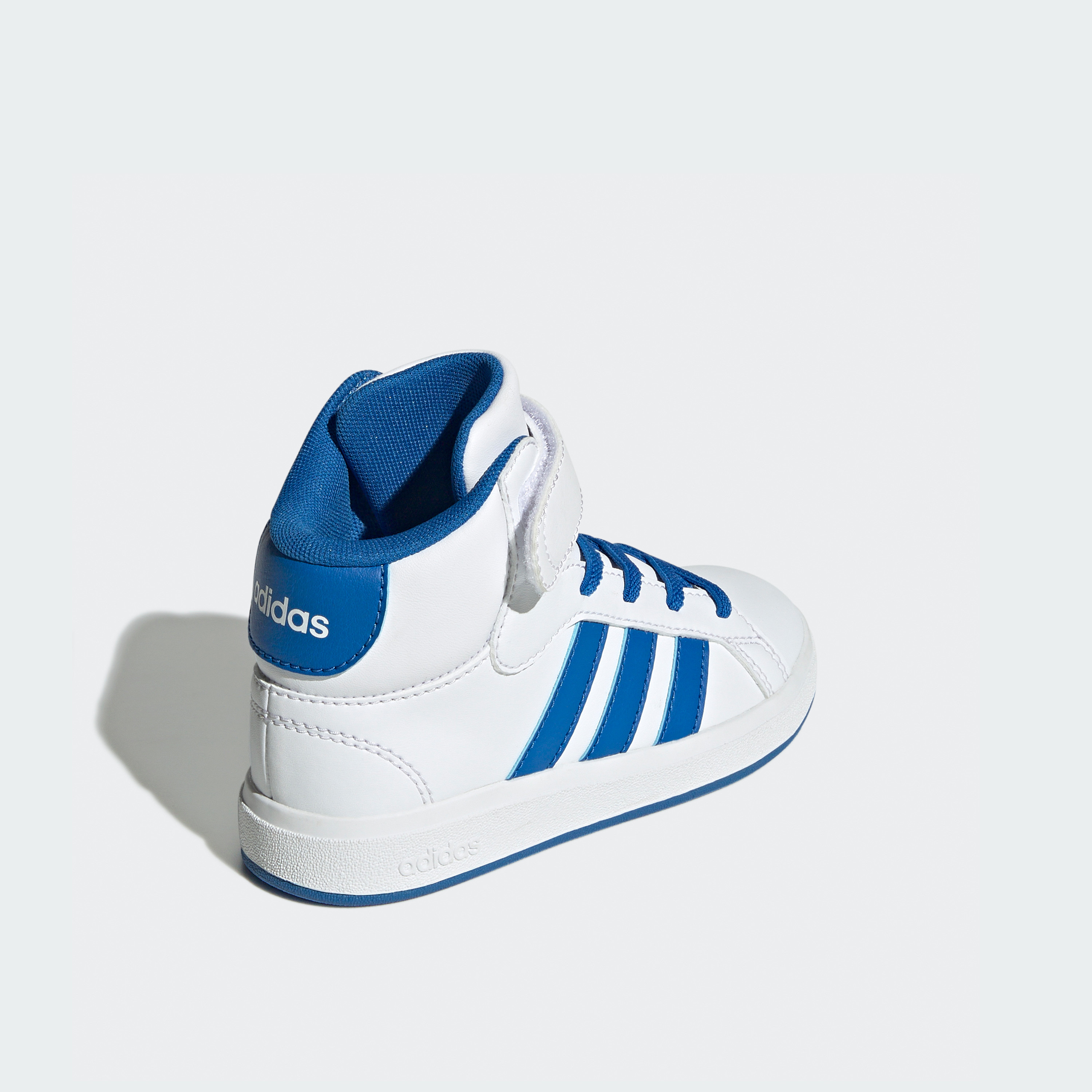 adidas Boys Grand Court Mid Hook & Loop Sneakers Durable Shoes-sports-boys-shoes-image-6
