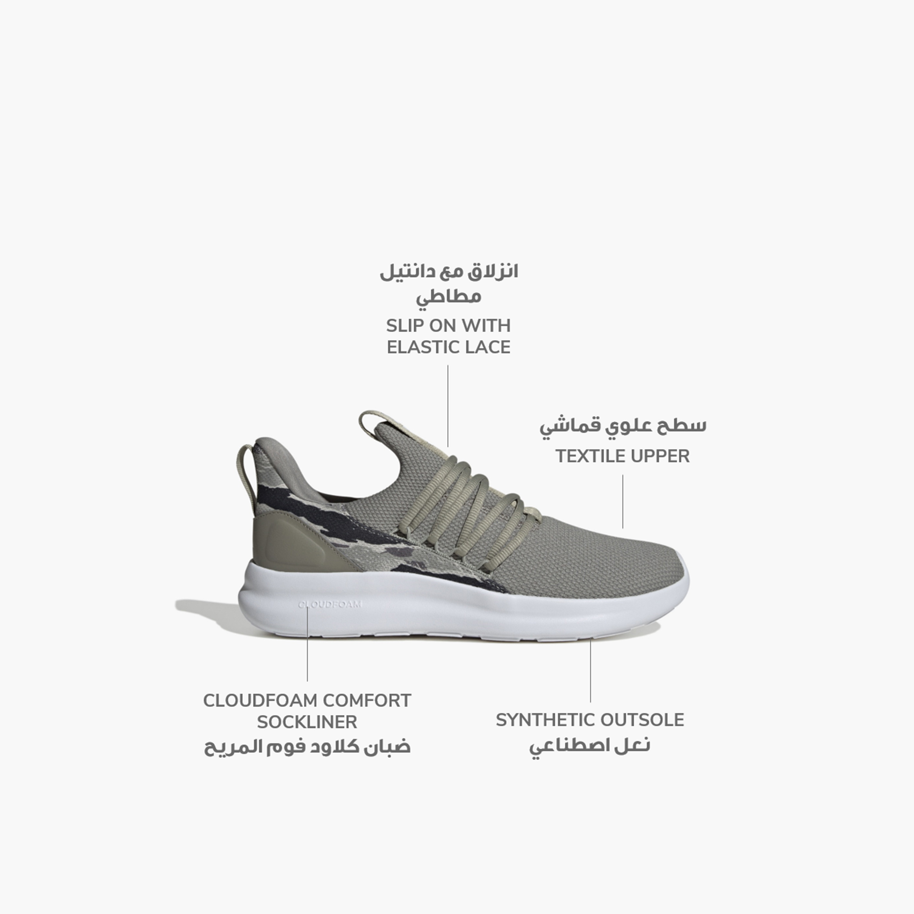 أديداس - حذاء لايت ريسر أدابت 7.0 للرجال-sports-men-shoes-image-2