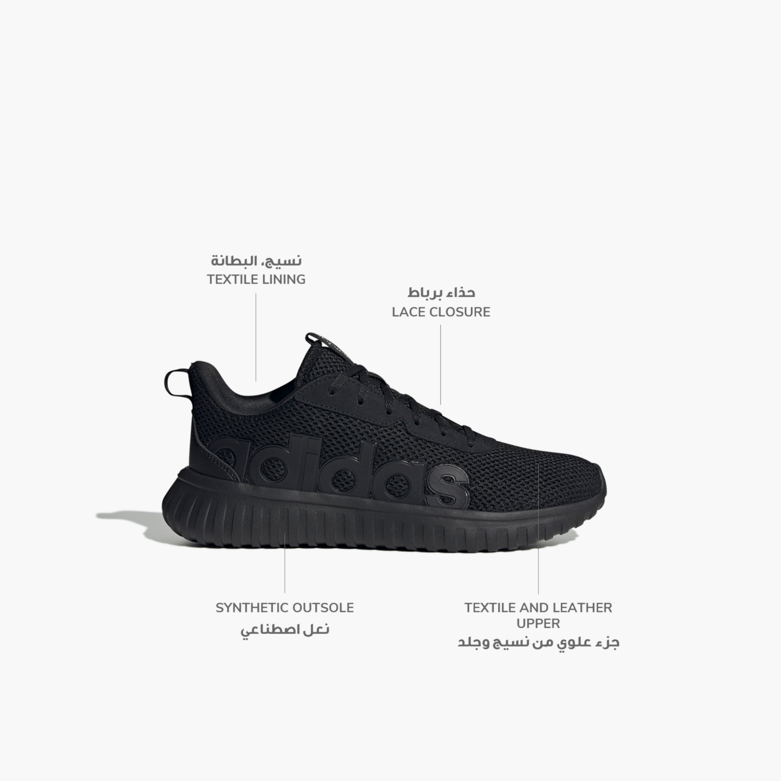 حذاء سنيكرز كابتير بيس برباط إغلاق للرجال من أديداس-sports-men-shoes-image-2