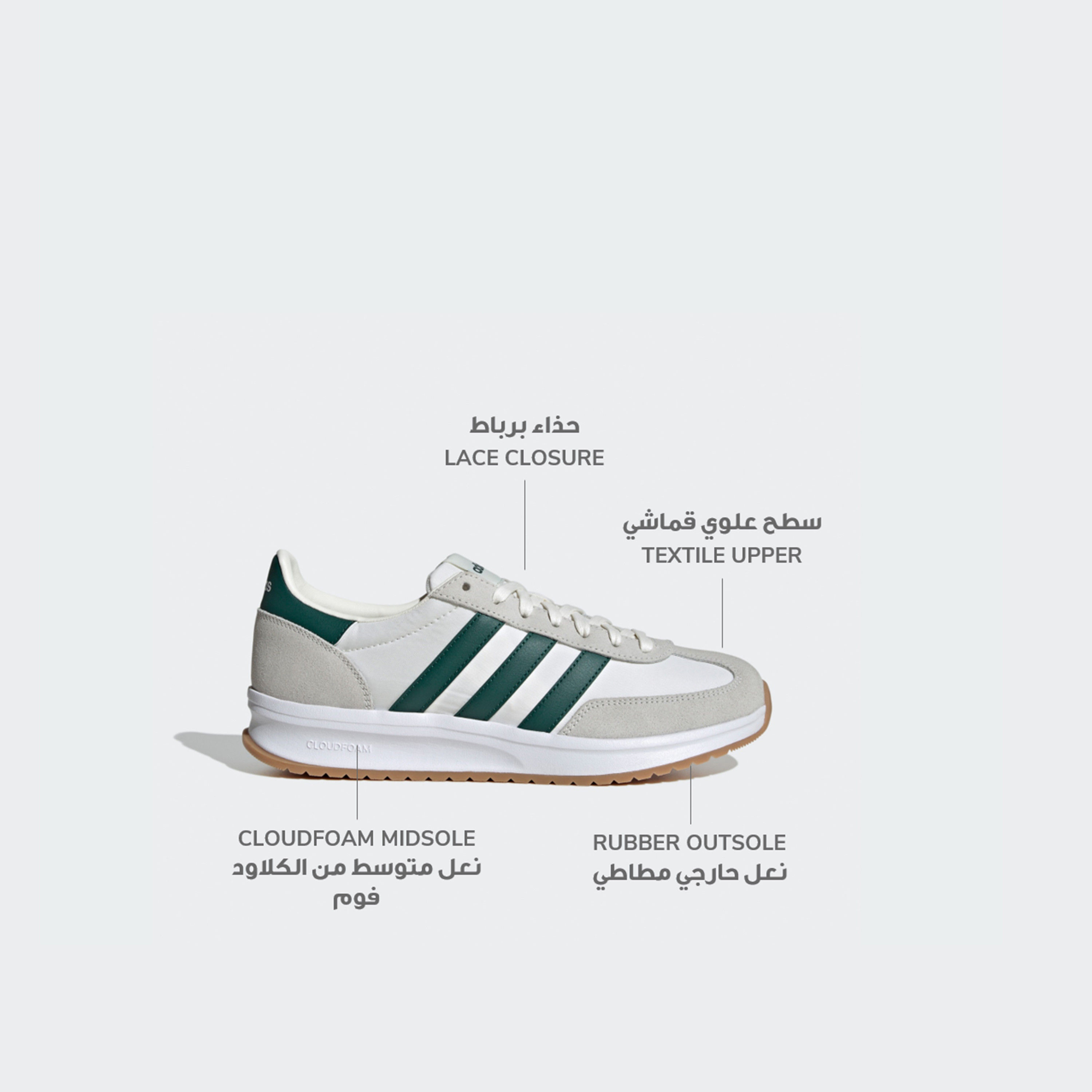 adidas Men's Run 70S 2.0 Lace-Up Low Ankle Sneakers | OE-sports-men-shoes-image-18