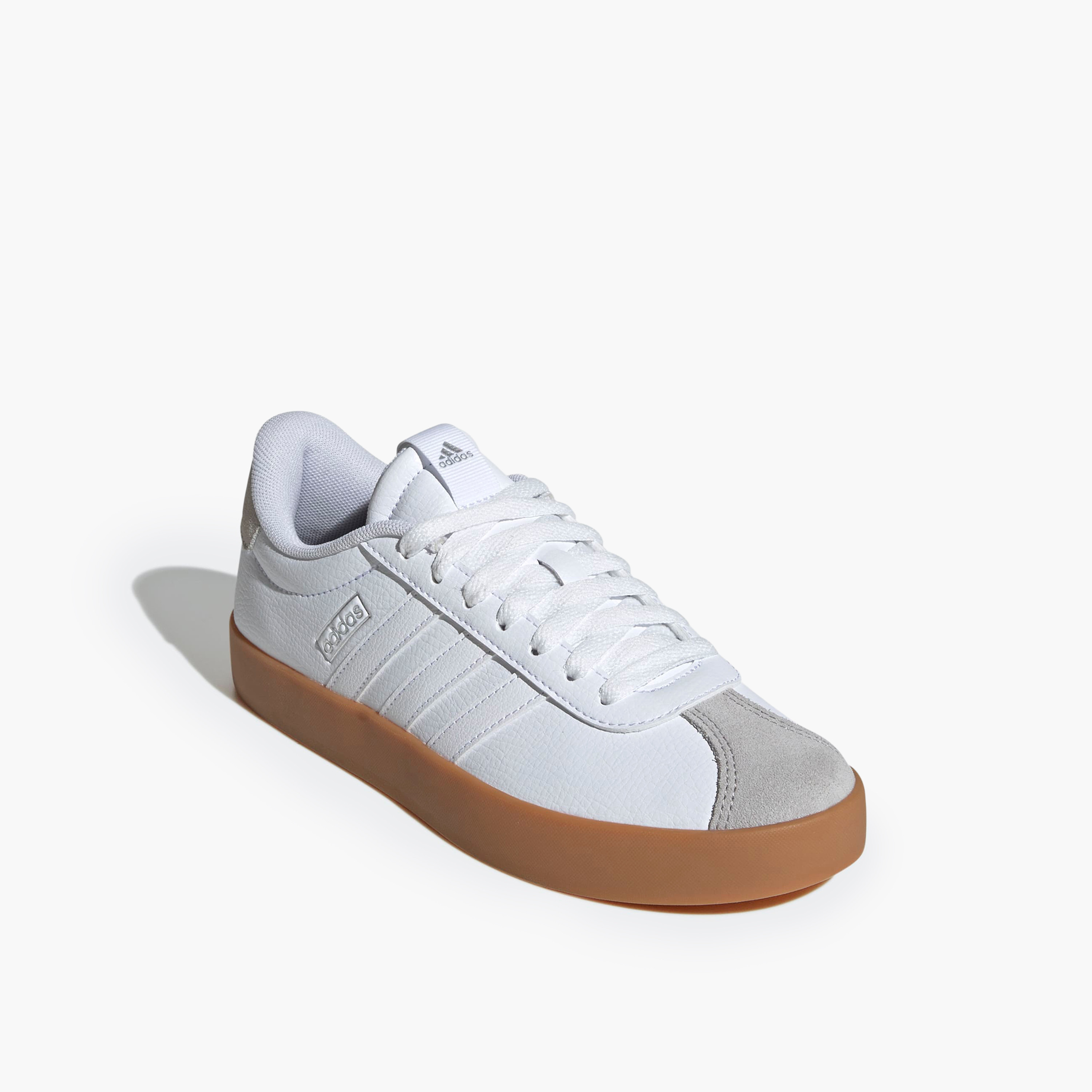 Adidas Women VL COURT 3.0 Panelled Lace-Up Sneakers-women-shoes-sneakers-image-1
