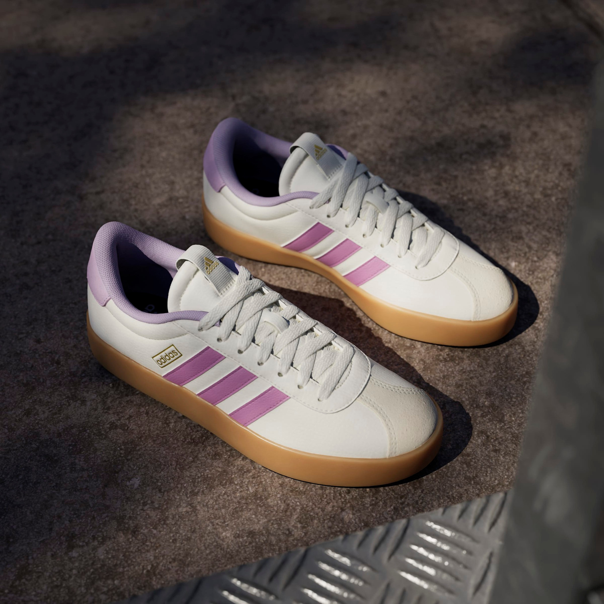 Adidas Women VL COURT 3.0 Panelled Lace-Up Sneakers-women-shoes-sneakers-image-5