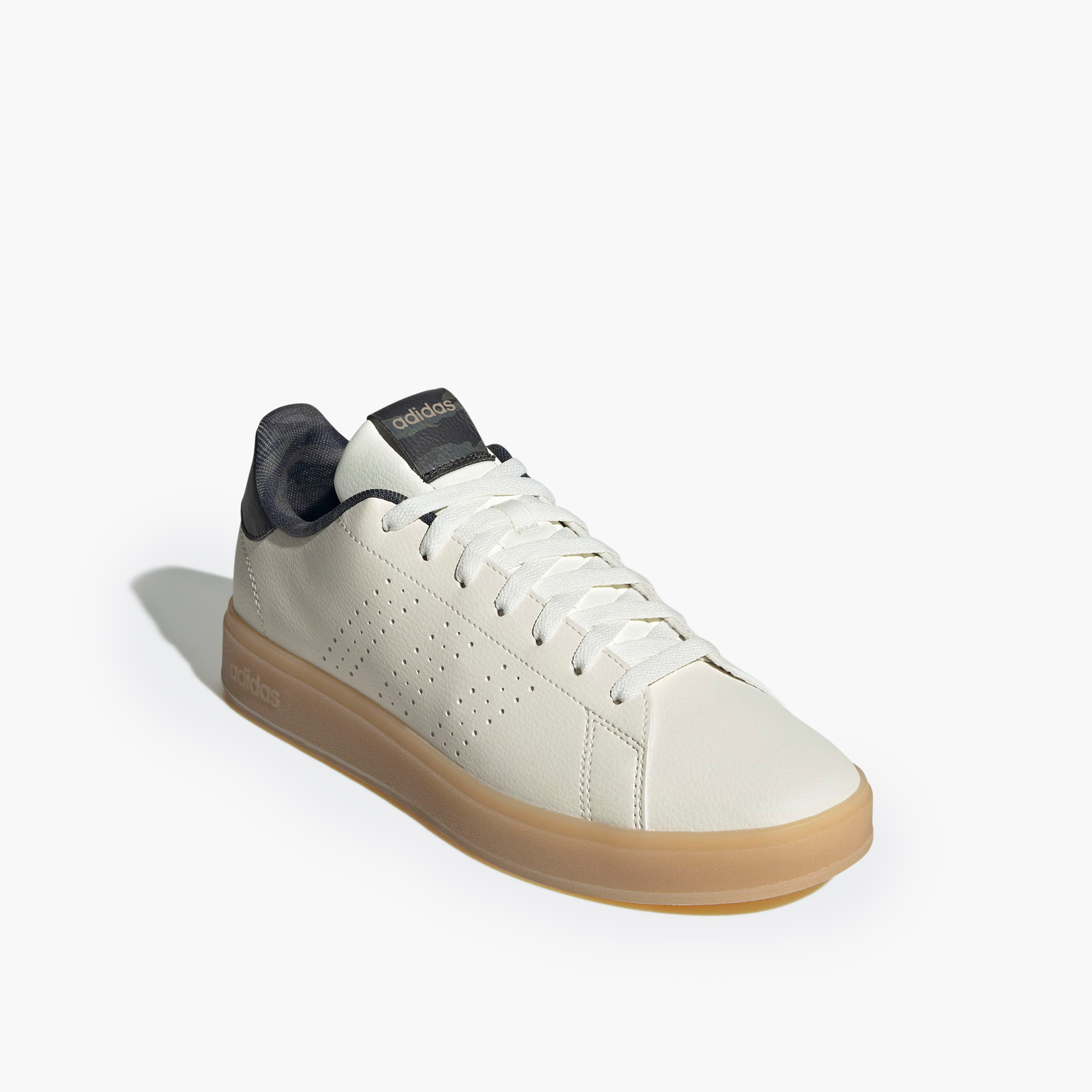 Adidas Men ADVANTAGE BASE 2.0 Perforated Lace-Up Sneakers-men-shoes-sneakers-image-1