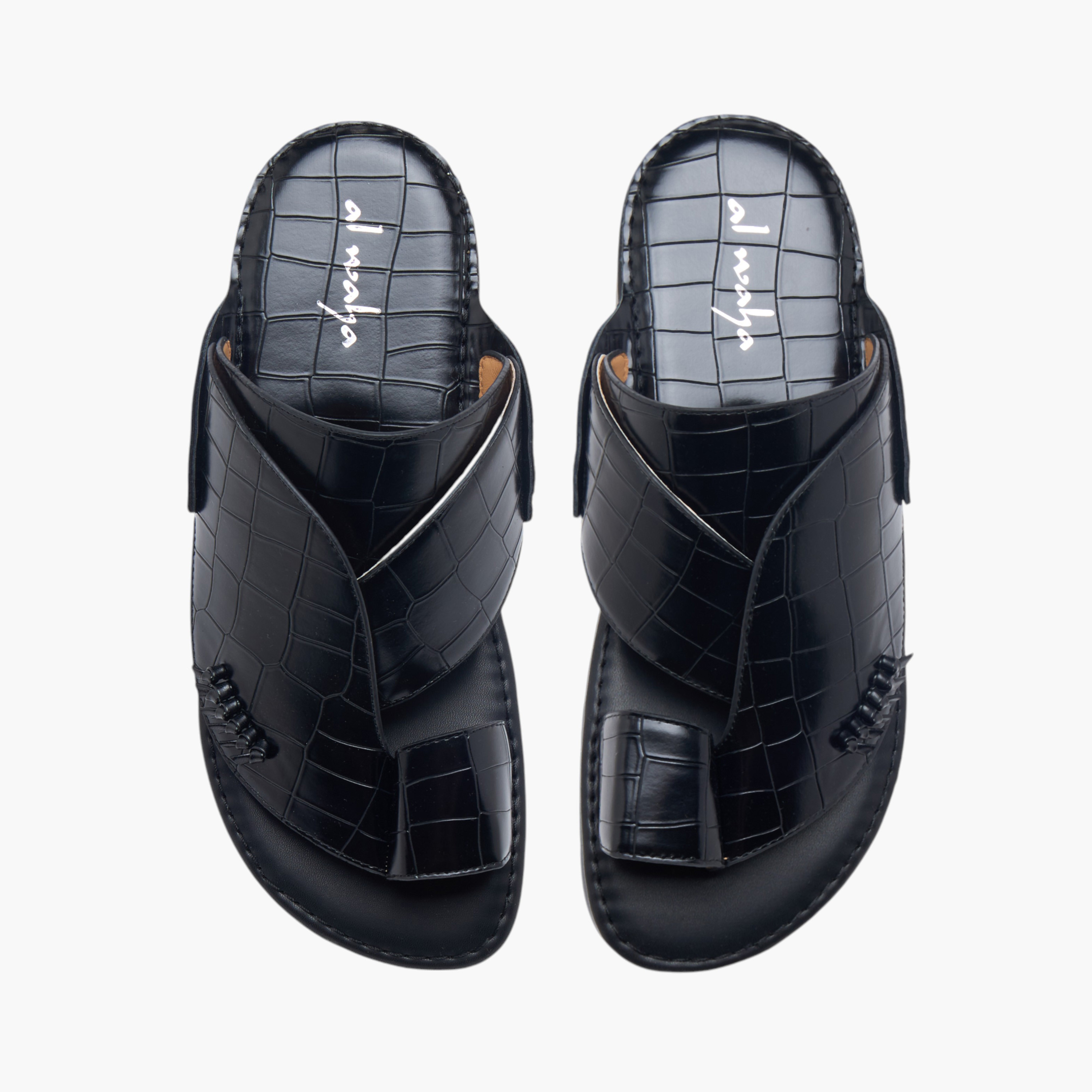صندل عربي سهل الارتداء بارز الملمس من الواحة-men-shoes-sandals-image-1