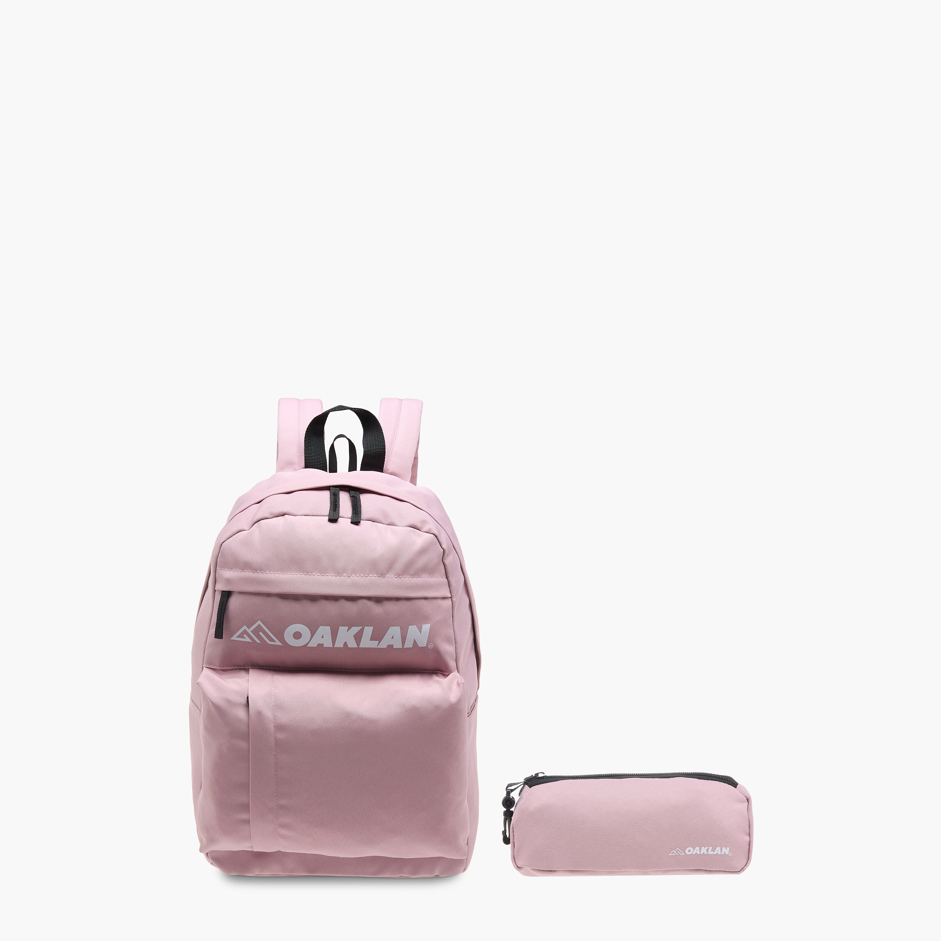 Oaklan by Shoexpress Logo Print School Backpack with Pencil Pouch - 12x32x45 cm-school-bagsandbackpacks-sets-image-1