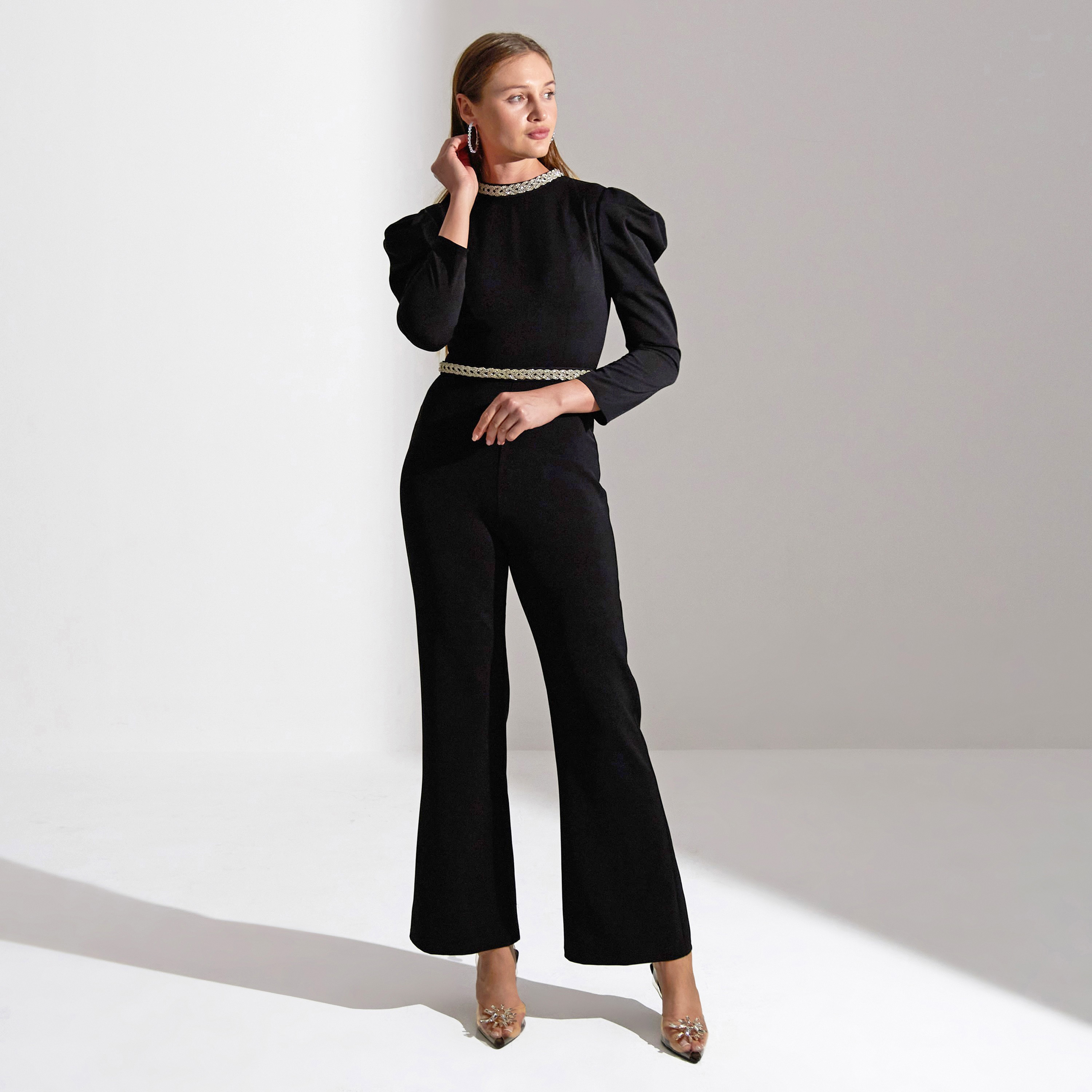 جمبسوت نسائي من أكاديا مزين بالرقبة من الكريب للسهرات-women-clothing-jumpsuits-image-7