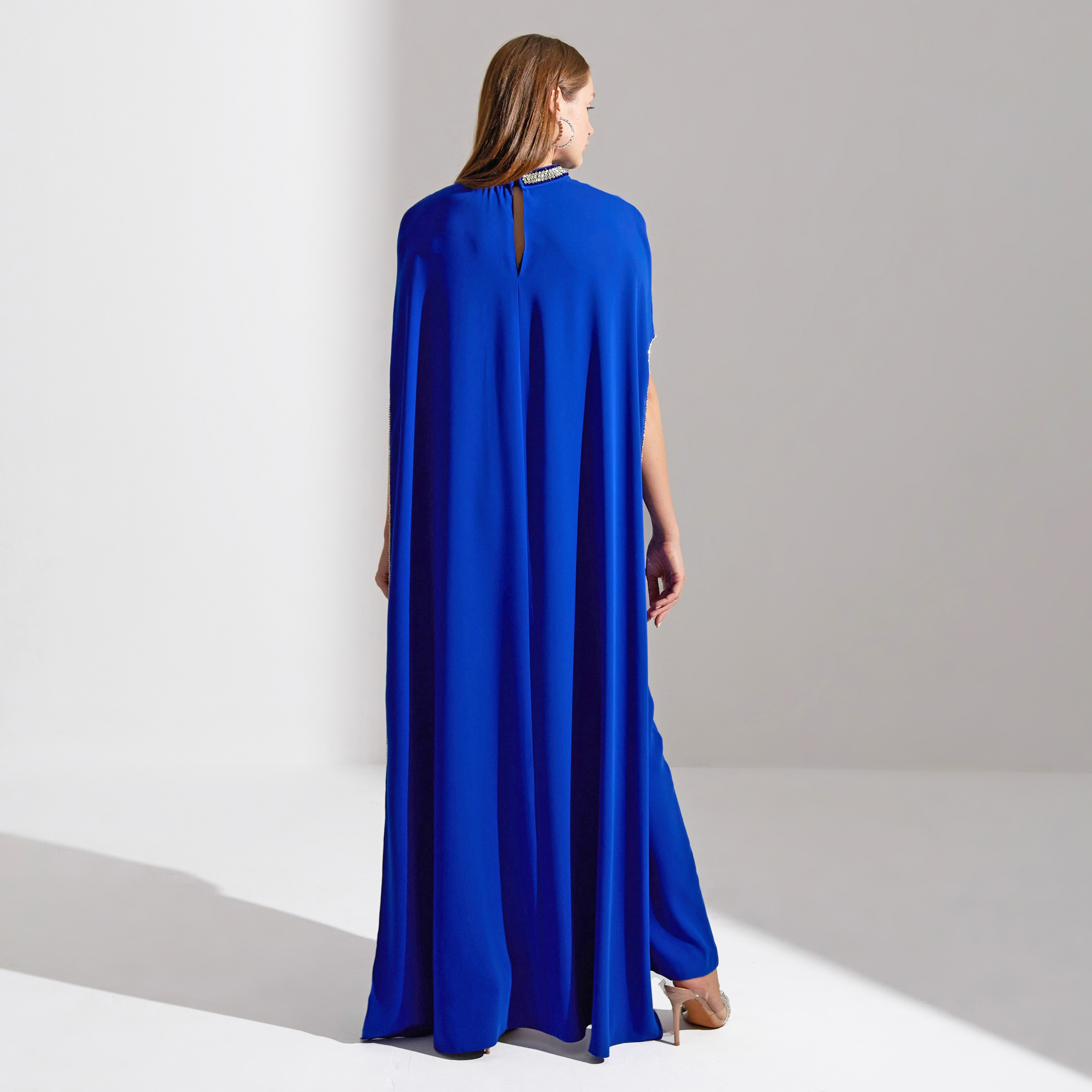 Akadia Crystal Cape Crepe Evening Women's Jumpsuit-women-clothing-jumpsuits-image-10