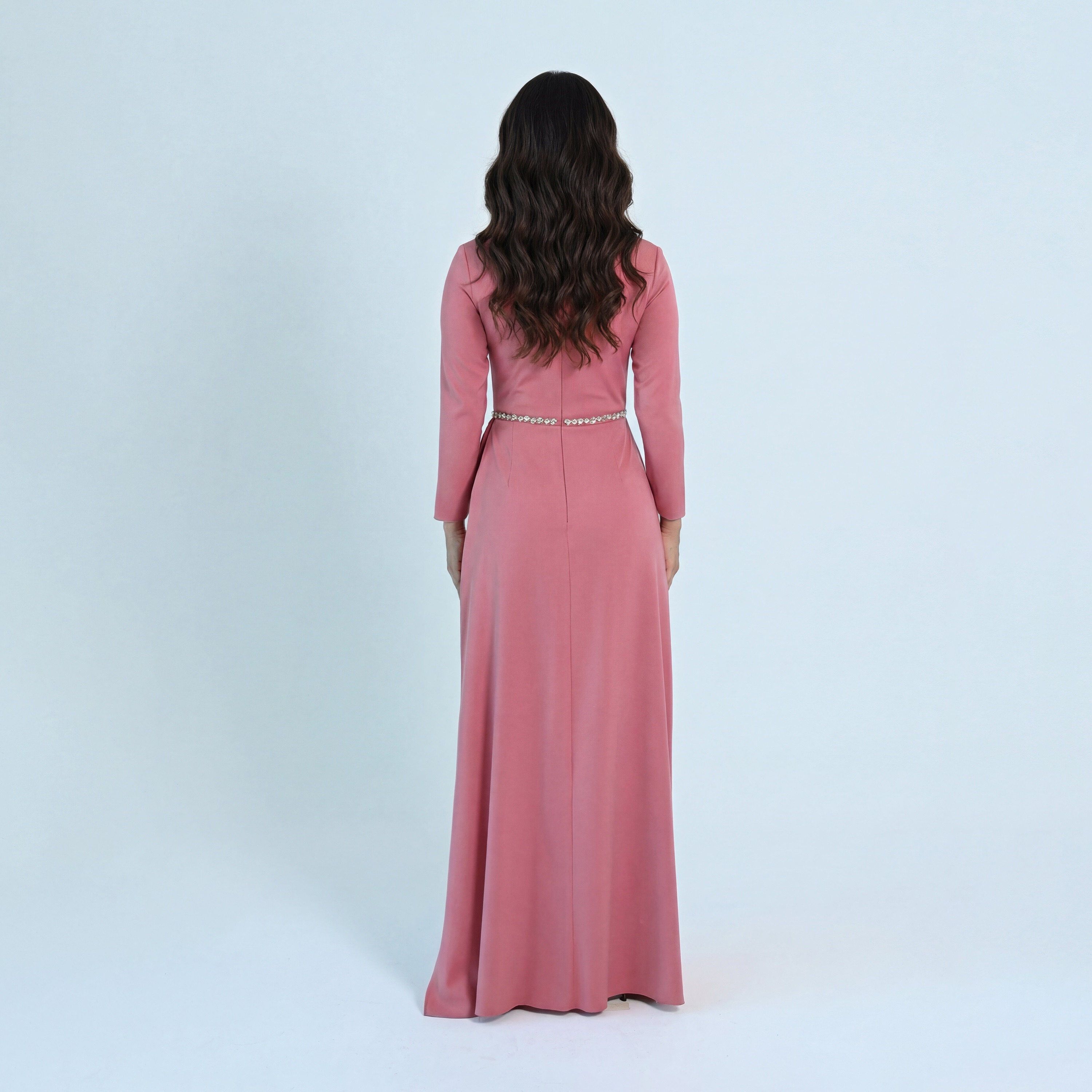 Akadia Crystal Work Crepe Curved Evening Women's Jumpsuit-women-clothing-jumpsuits-image-3