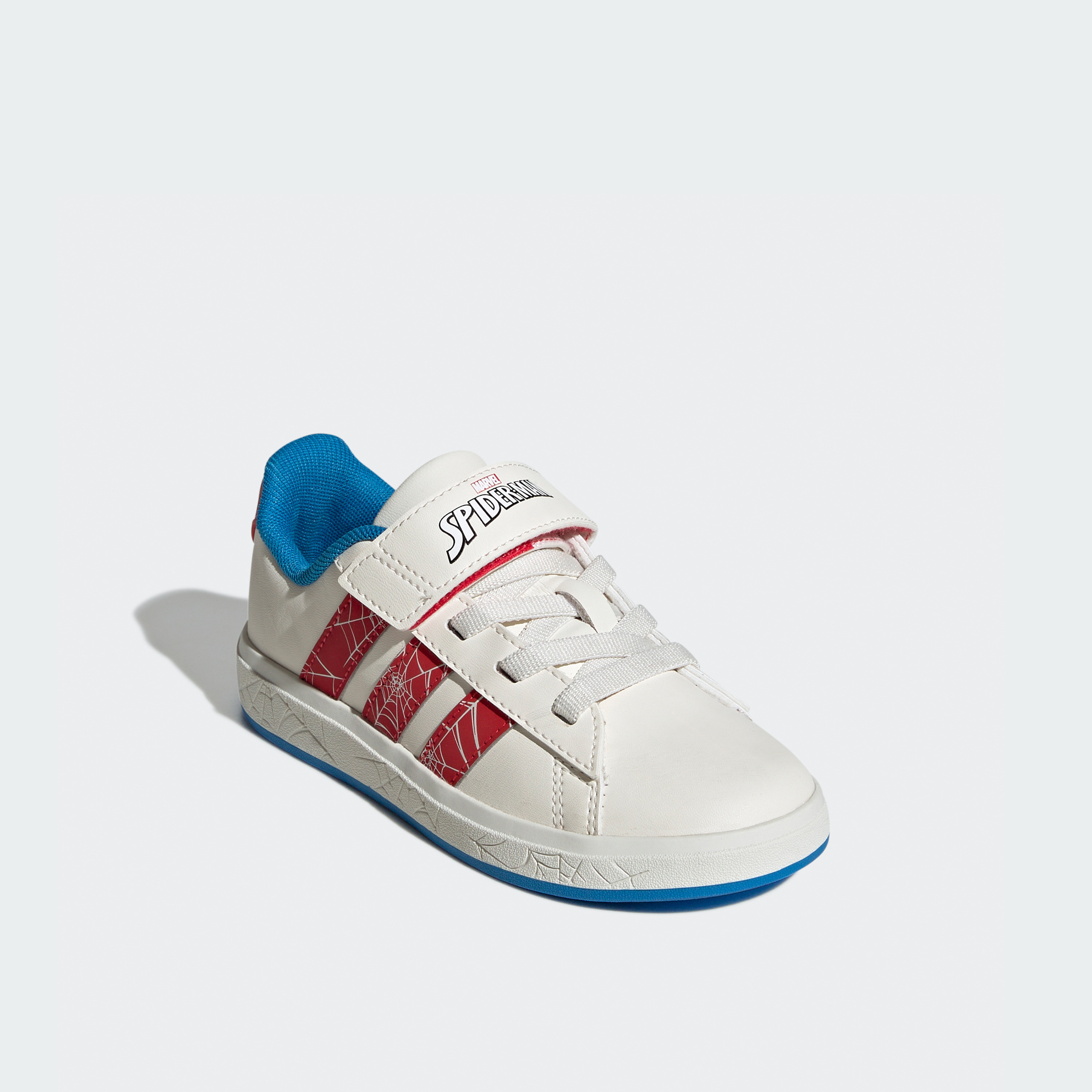 adidas Boys Grand Court Spider Man Hook & Loop Sneakers Lightweight Shoes-sports-boys-shoes-image-1