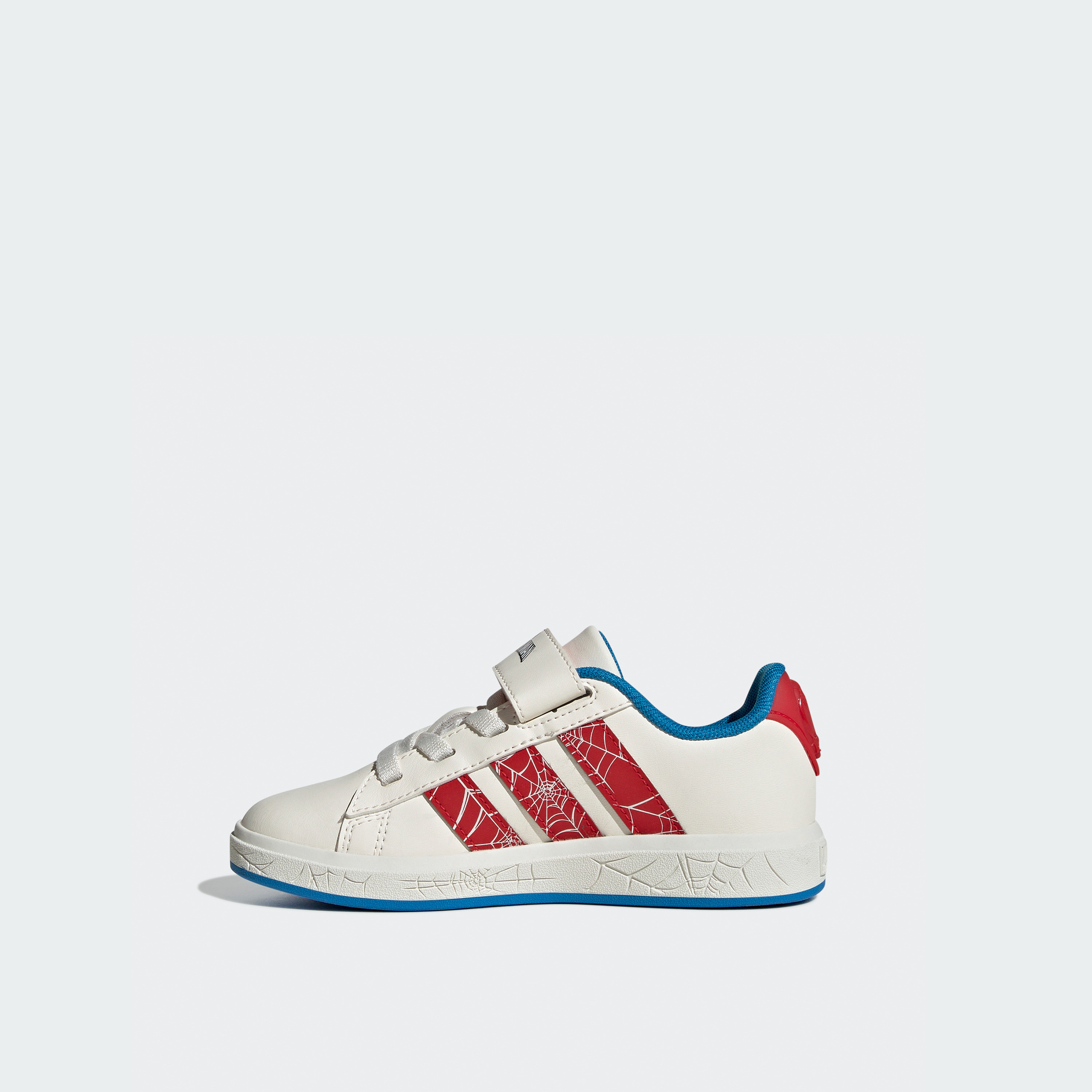 adidas Boys Grand Court Spider Man Hook & Loop Sneakers Lightweight Shoes-sports-boys-shoes-image-3