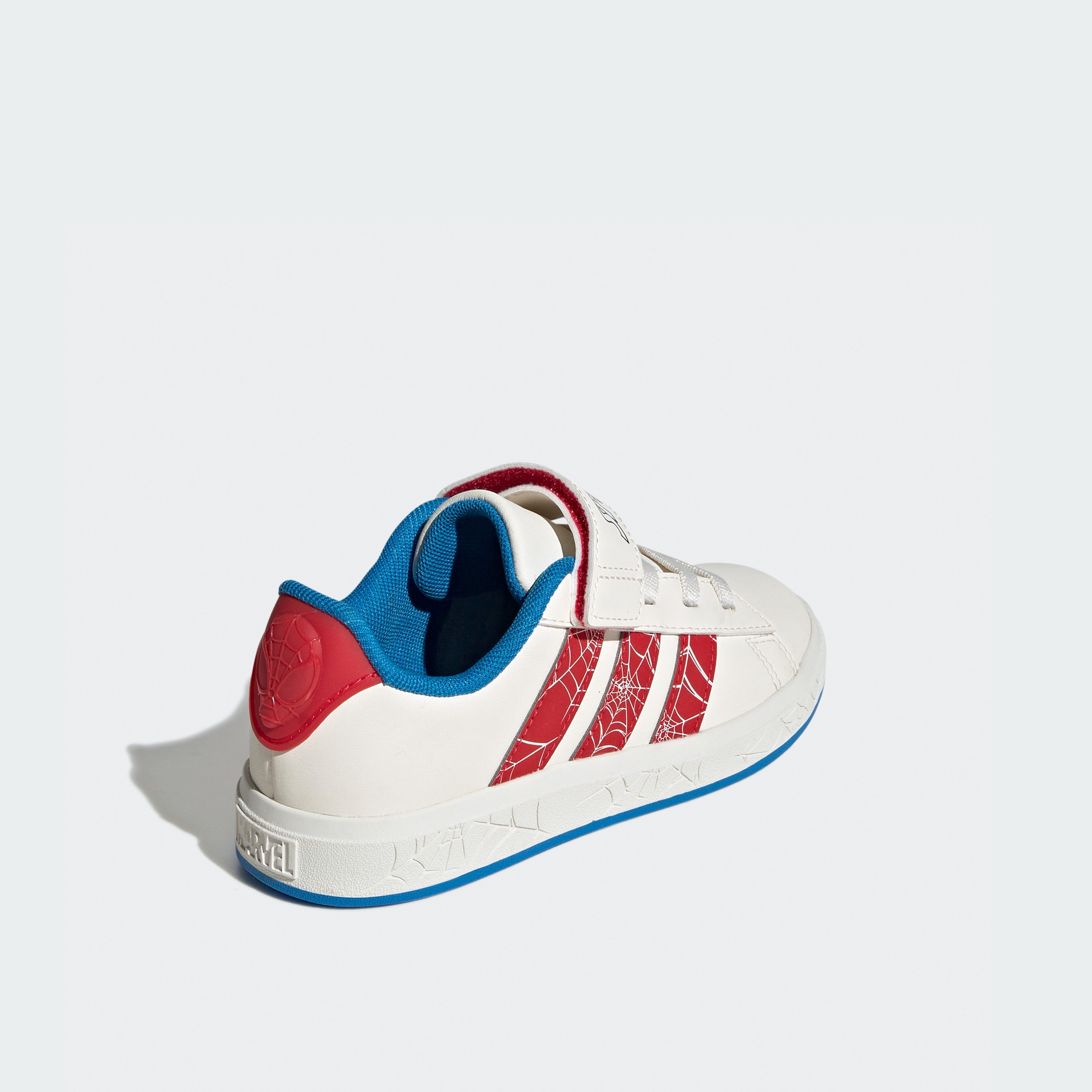adidas Boys Grand Court Spider Man Hook & Loop Sneakers Lightweight Shoes-sports-boys-shoes-image-6