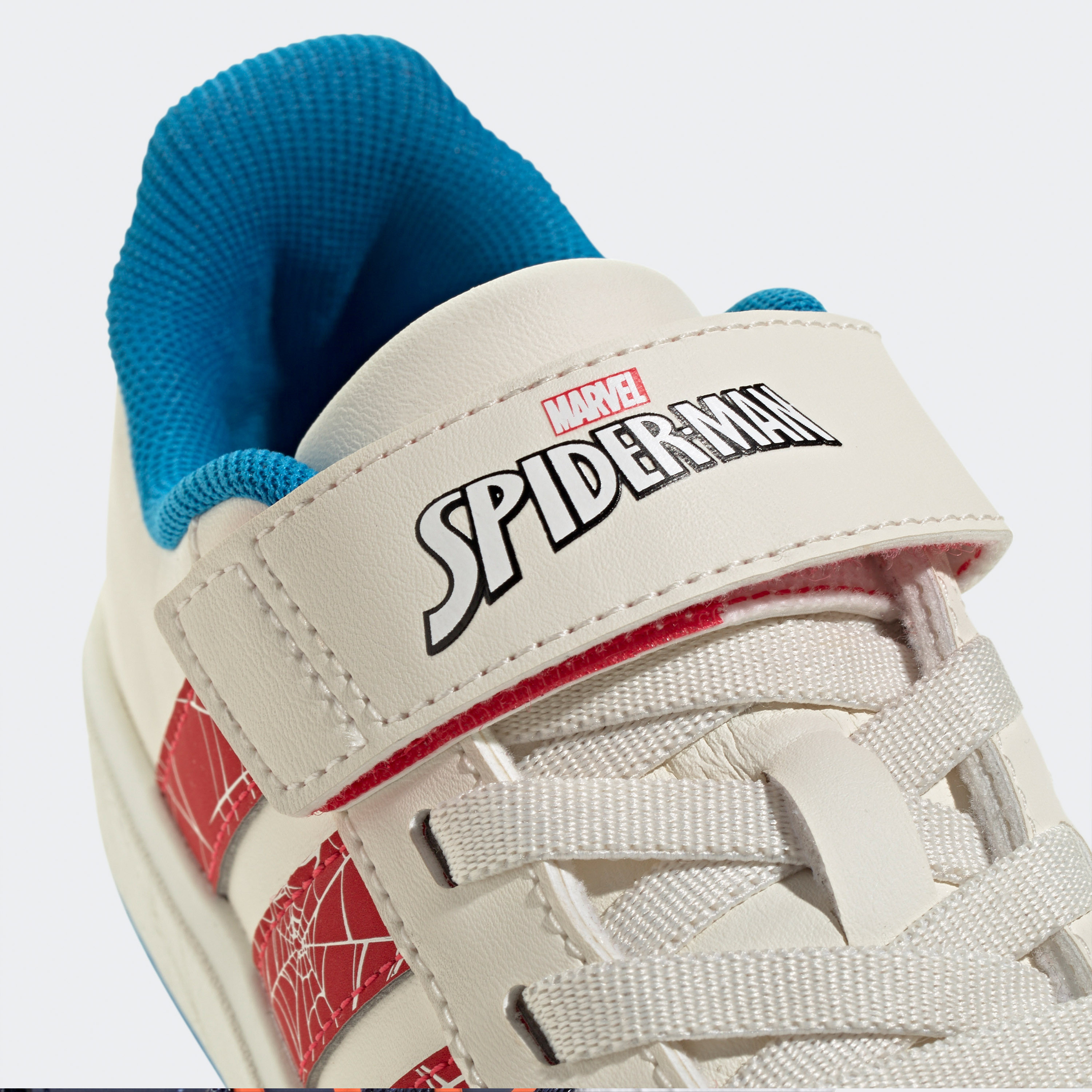 adidas Boys Grand Court Spider Man Hook & Loop Sneakers Lightweight Shoes-sports-boys-shoes-image-7