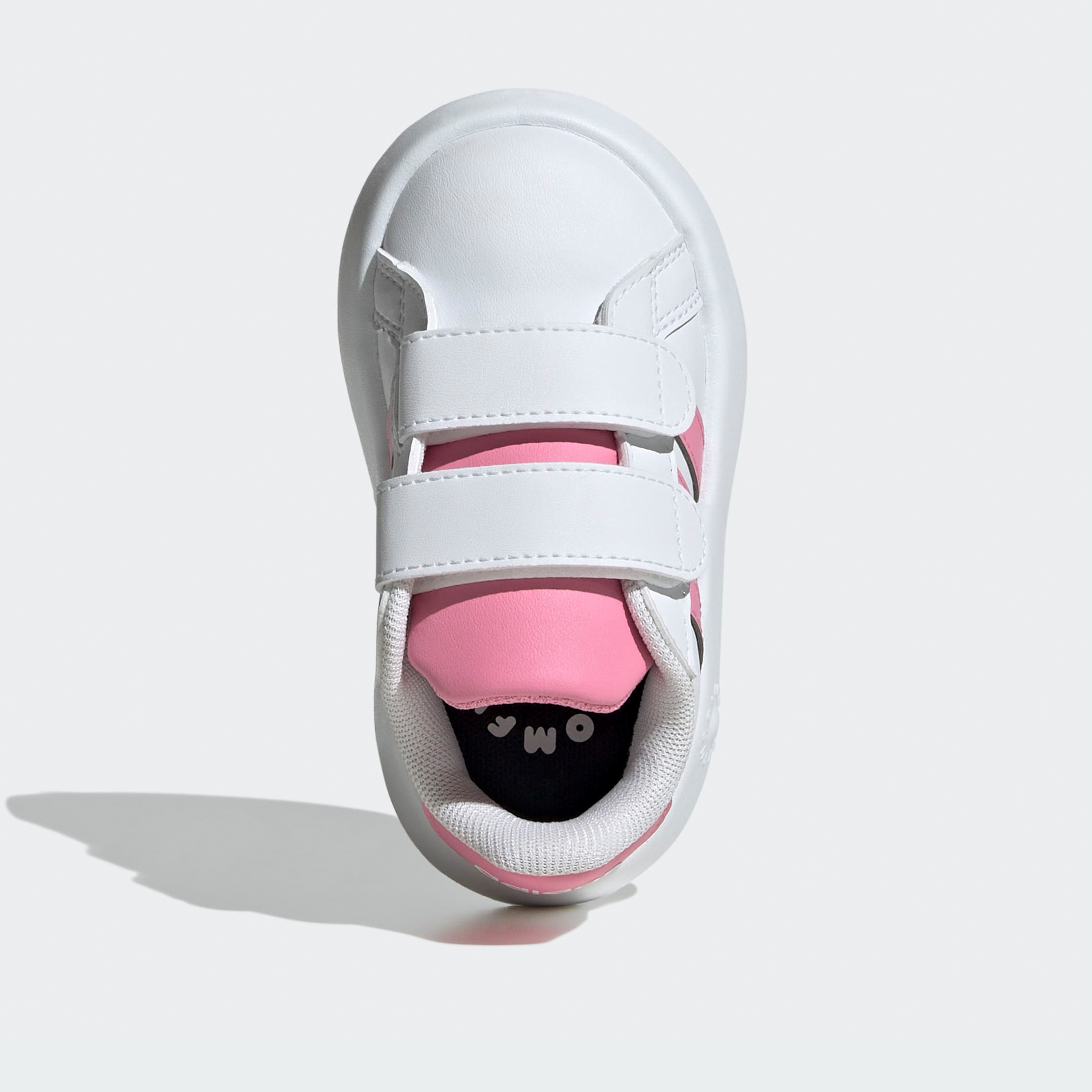 أديداس - حذاء رياضي جراند كورت 2.0 بشريط فيلكرو للبنات الصغار JS4342 | OE-baby-girls-shoes-closedshoes-image-4