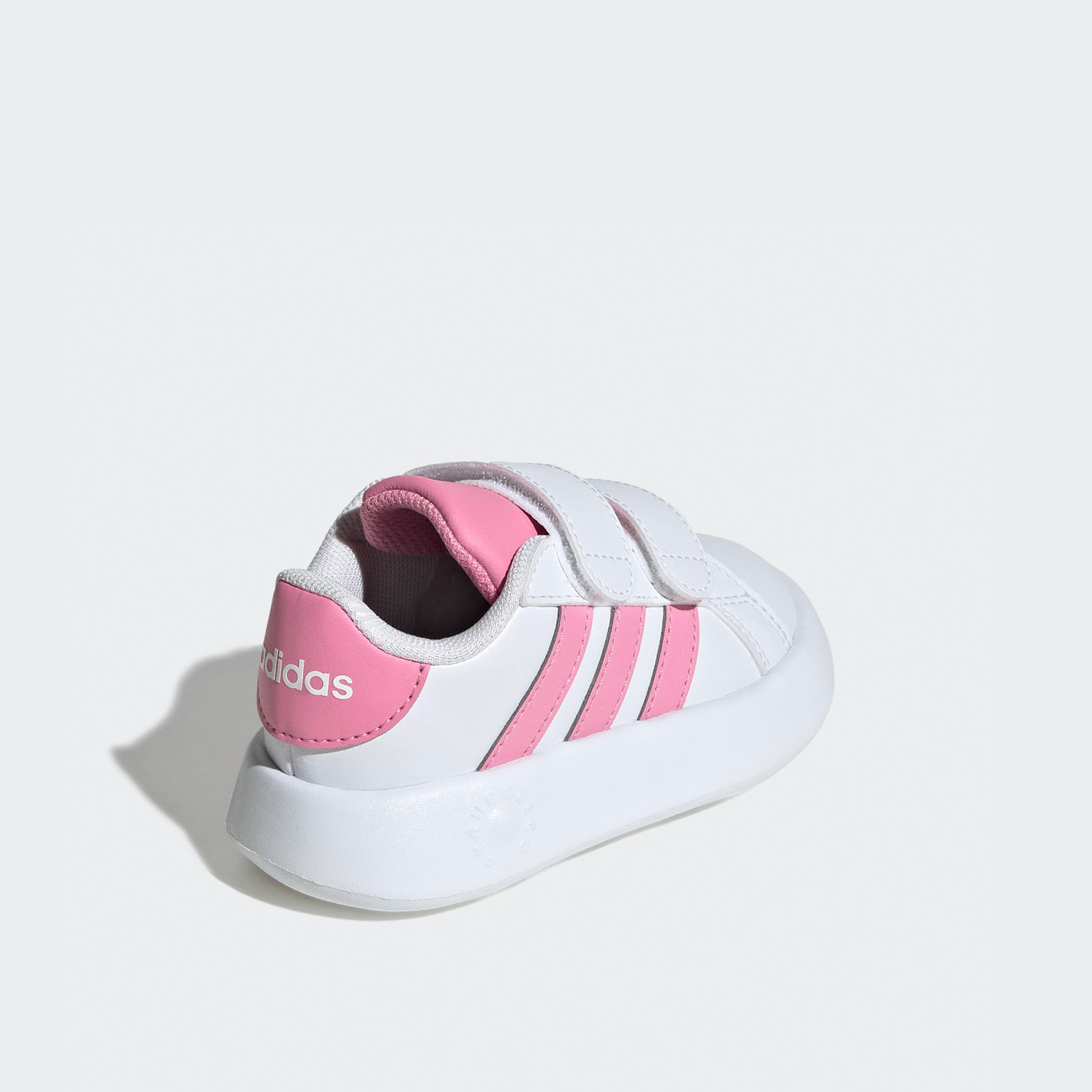 أديداس - حذاء رياضي جراند كورت 2.0 بشريط فيلكرو للبنات الصغار JS4342 | OE-baby-girls-shoes-closedshoes-image-6