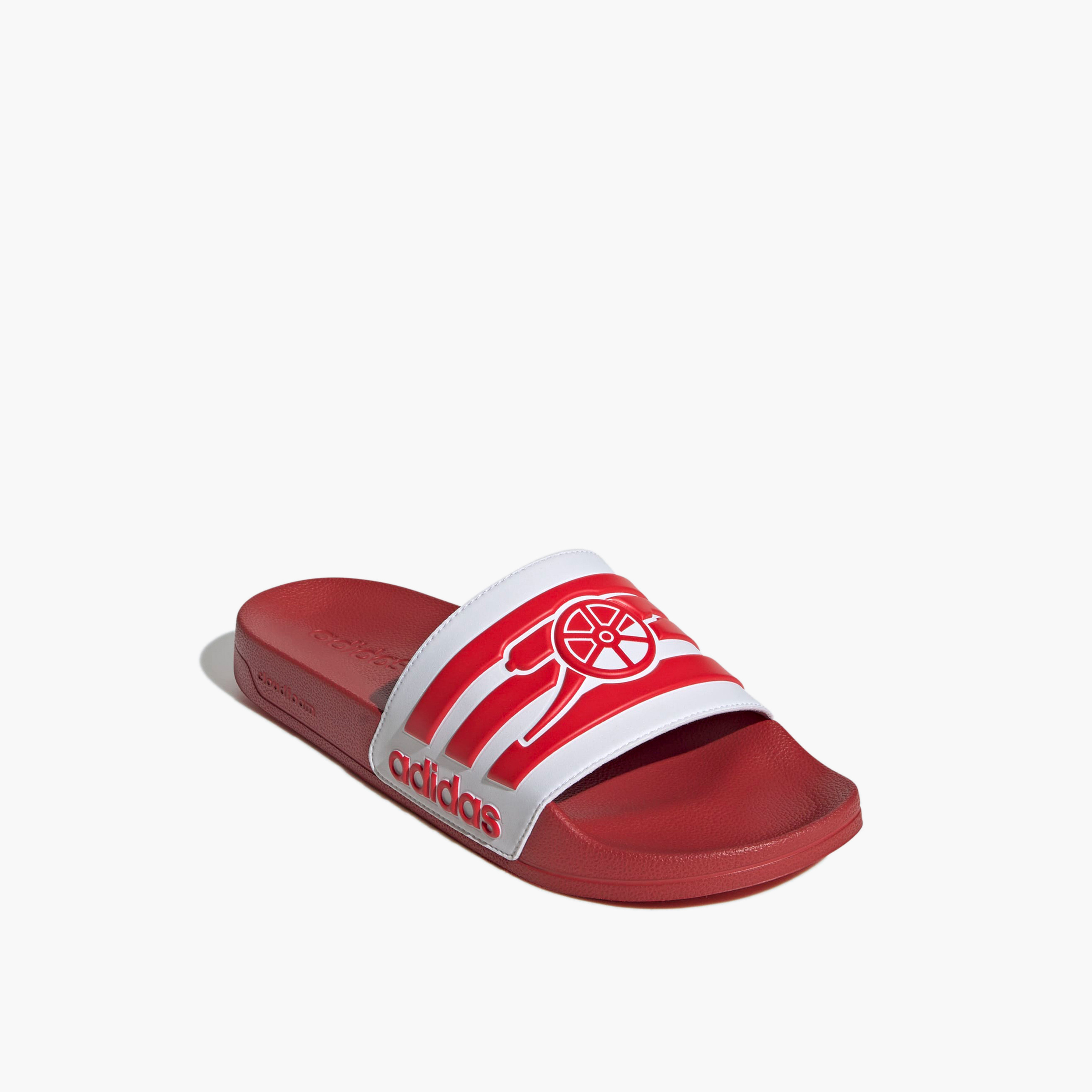Adidas Men Adilette Shower Arsenal Logo Print Slides-sports-men-shoes-image-1