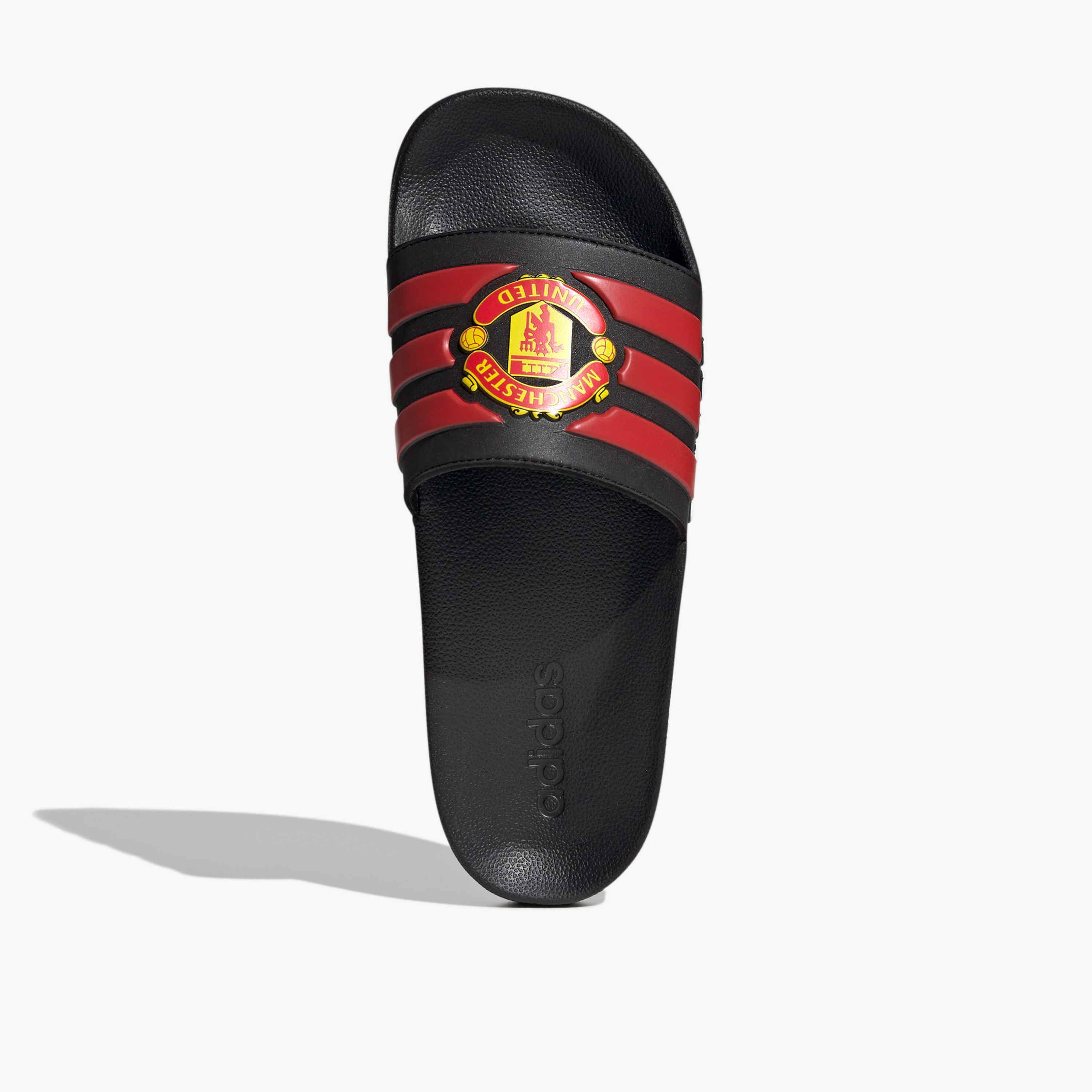Adidas Men Adilette Shower Man Utd Logo Print Slides-sports-men-shoes-image-4