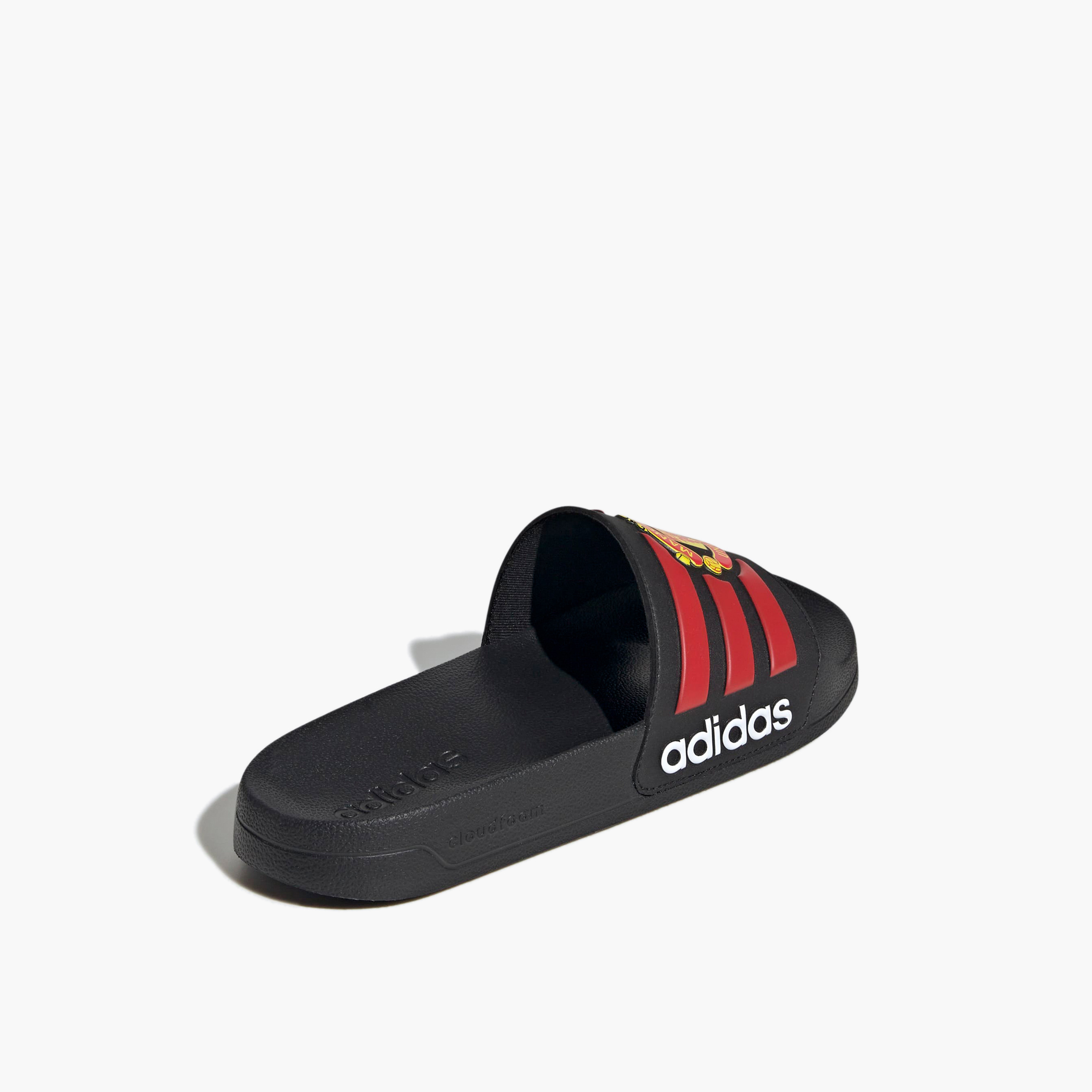Adidas Men Adilette Shower Man Utd Logo Print Slides-sports-men-shoes-image-5