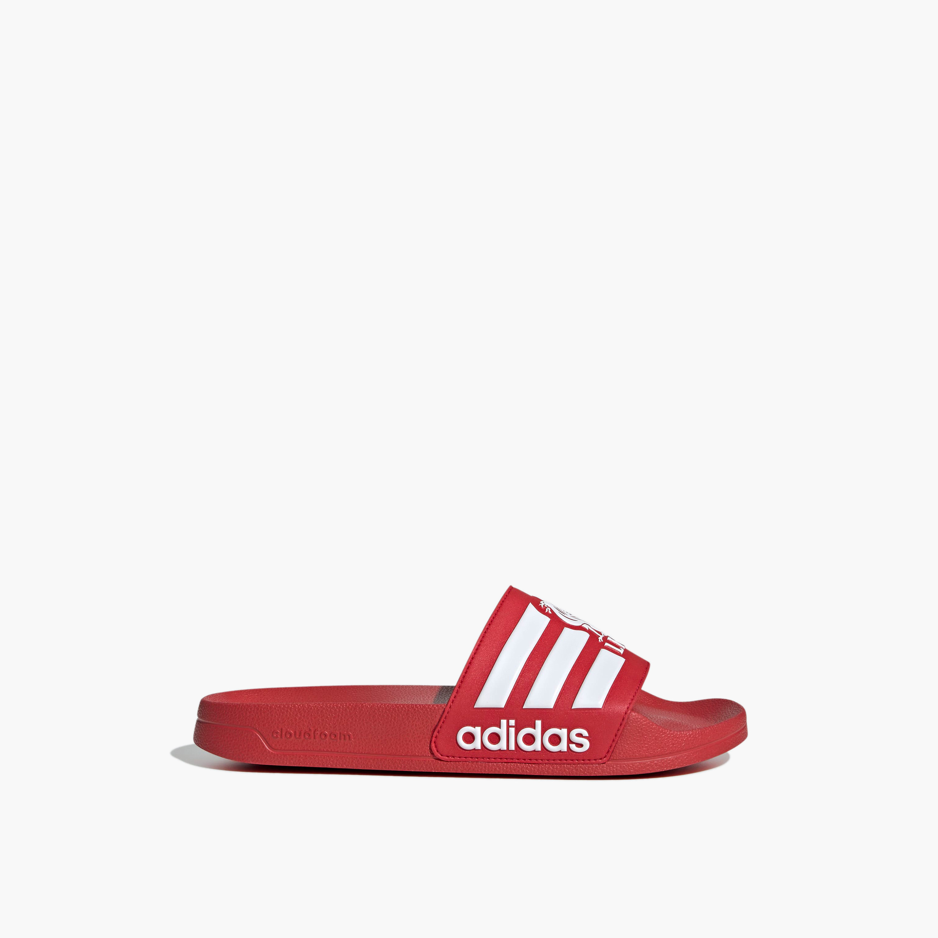 Adidas Men Adilette Shower Liverpool Logo Print Slides-sports-men-shoes-image-2