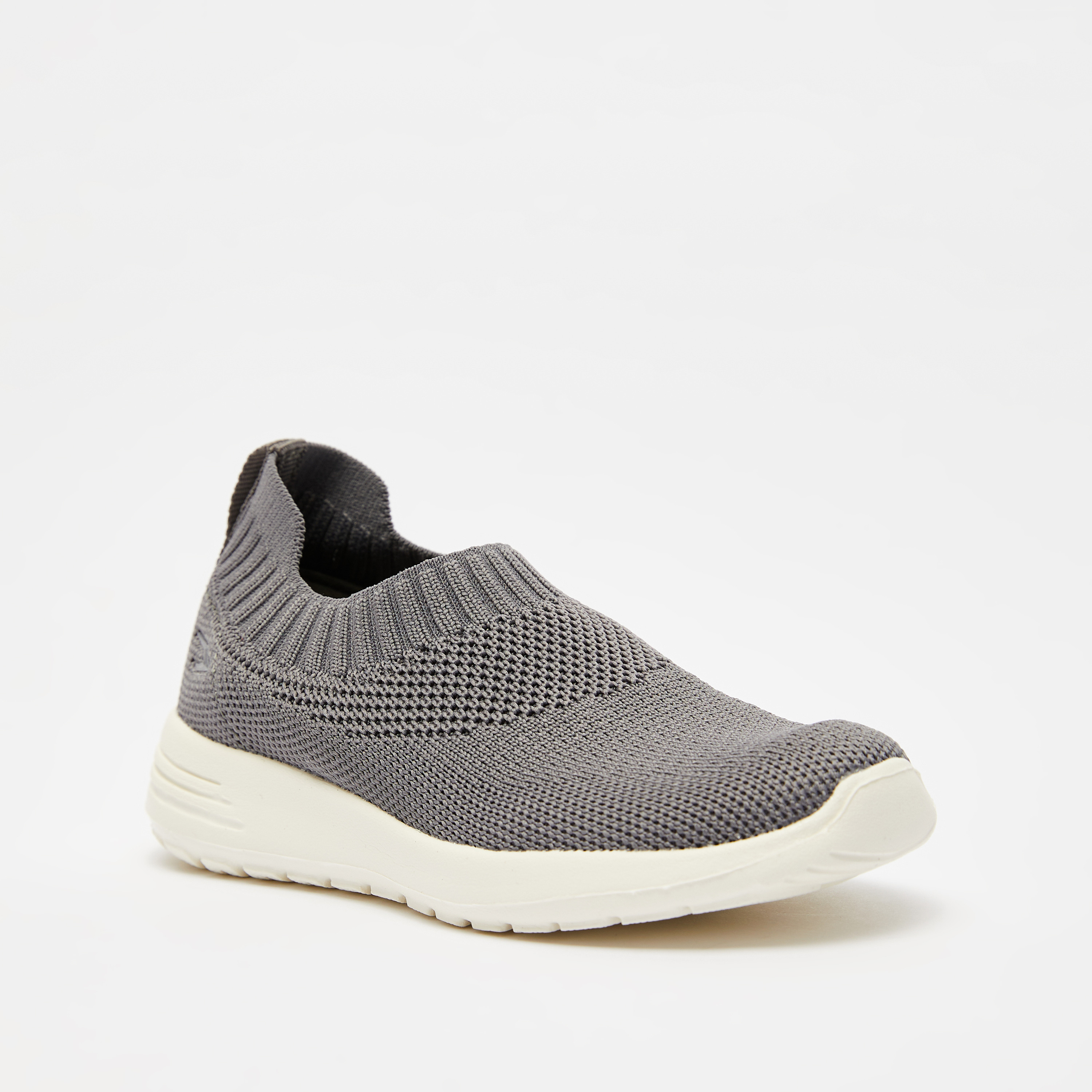 Dash Textured Slip-On Walking Shoes-baby-boys-shoes-closedshoes-image-2