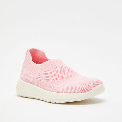 Dash Textured Slip-On Walking Shoes-Baby Girl%27s Shoes-image-1