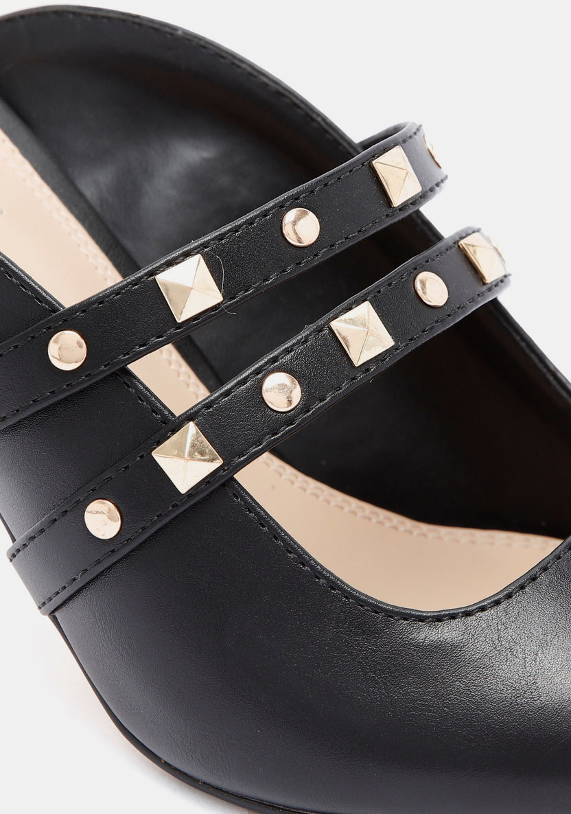 ELLE Women's Embellished Slip-On Mules with Stiletto Heels-Women%27s Heel Shoes-image-3