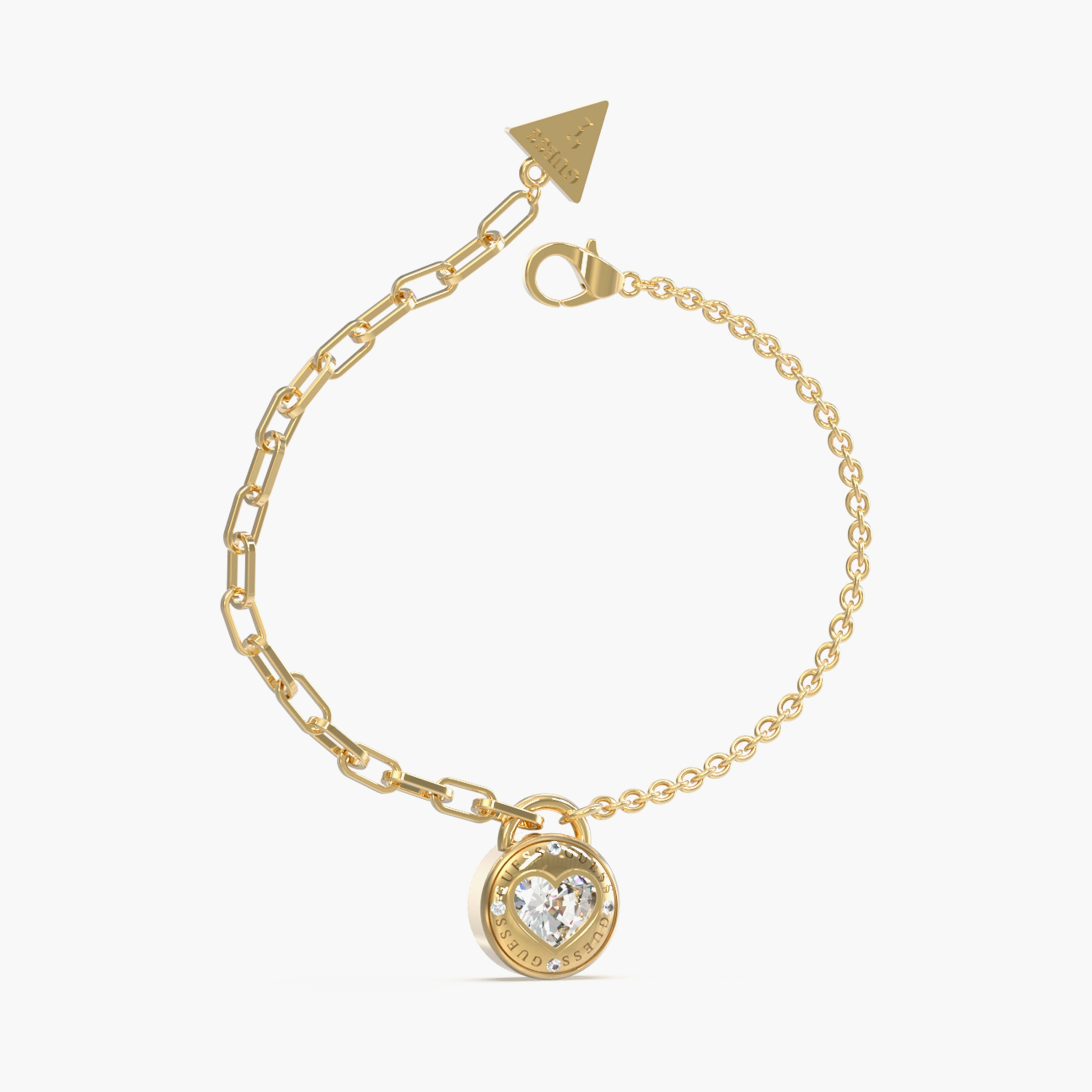 Guess Rolling Hearts Bracelet | JUBB03353JW-women-watchesandjewellery-jewellery-banglesandbracelets-image-1