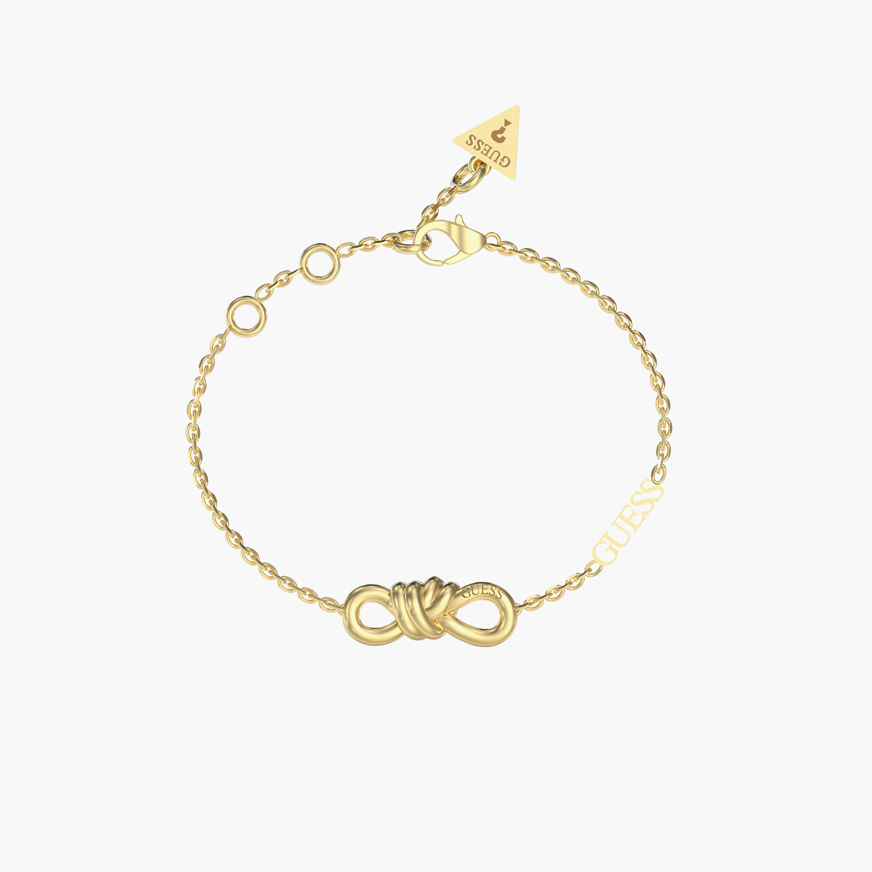 Guess Women's Central Knot Mini Gold Bracelet Steel-women-watchesandjewellery-jewellery-banglesandbracelets-image-1