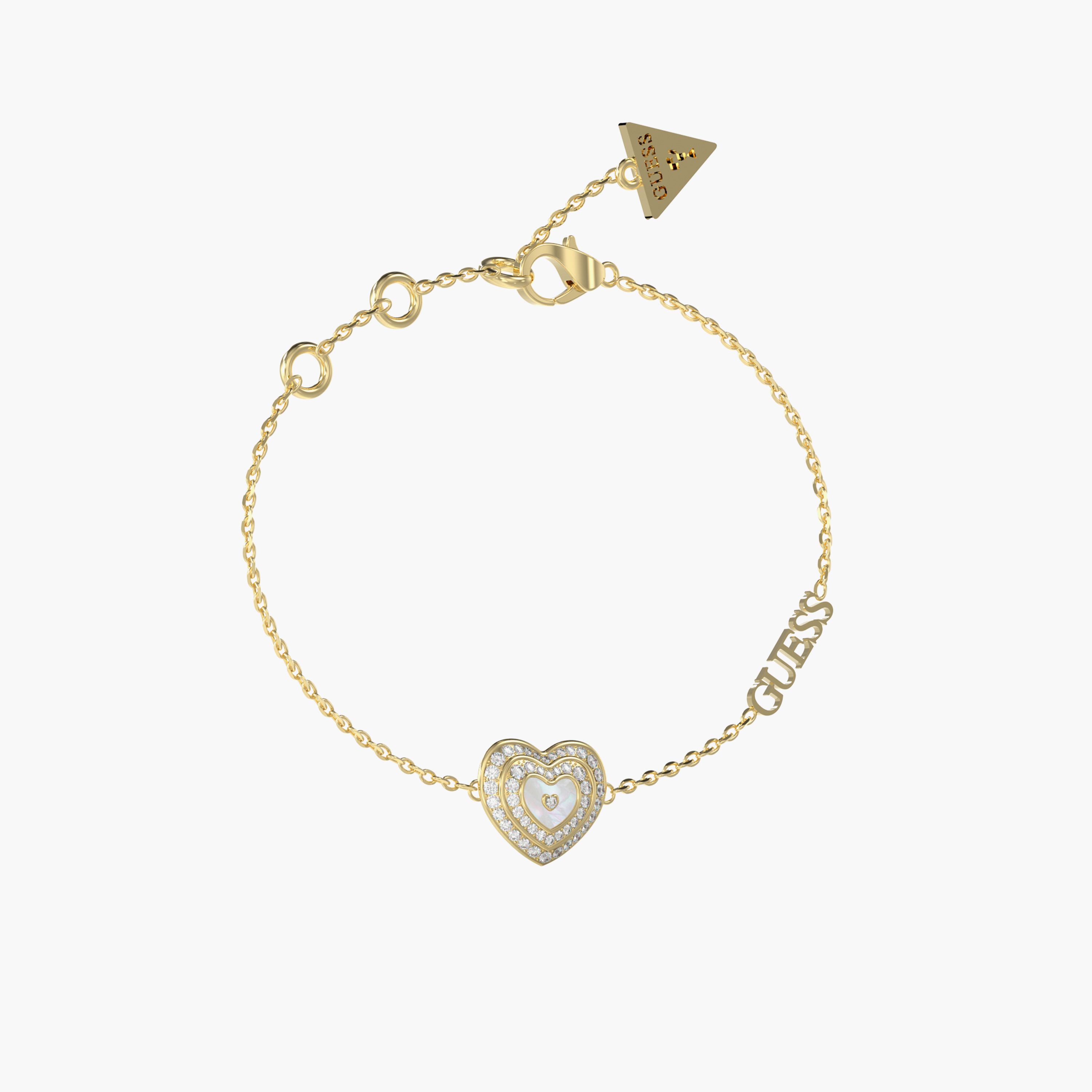 غيس- سوار نسائي من عرق اللؤلؤ - قلب صغير من الفولاذ-women-watchesandjewellery-jewellery-banglesandbracelets-image-1