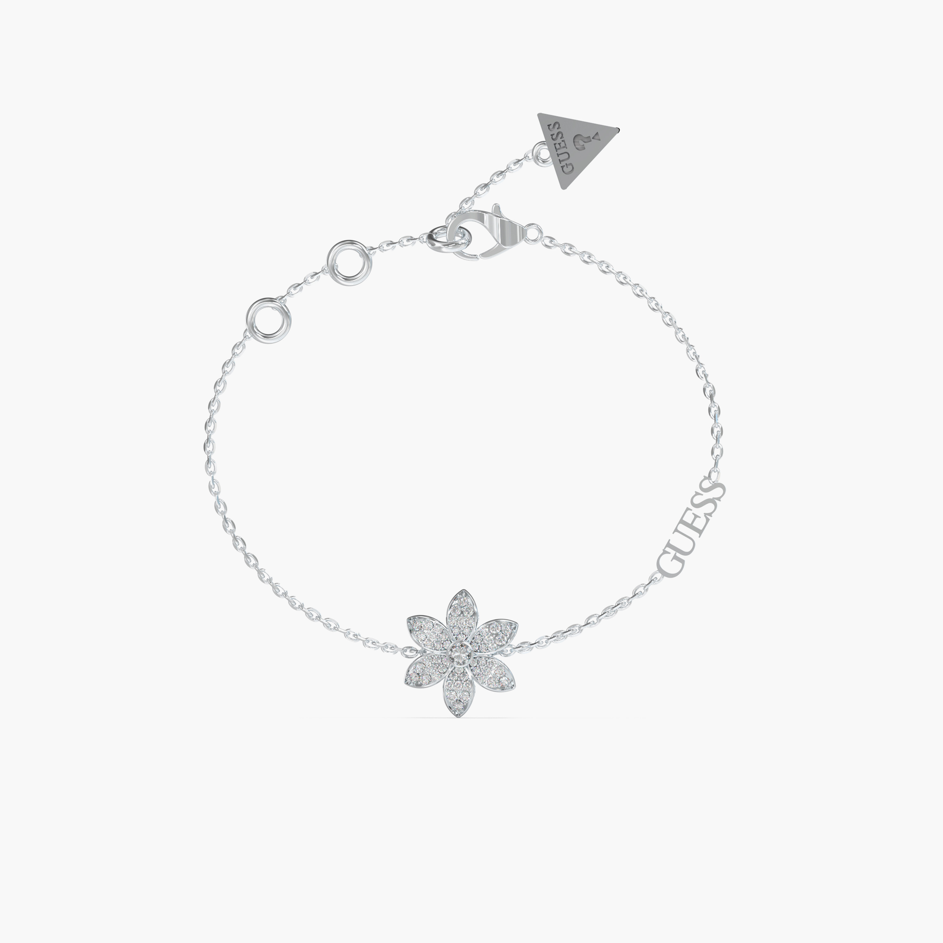 غيس- سوار نسائي زهور مرصع من الفولاذ-women-watchesandjewellery-jewellery-banglesandbracelets-image-1