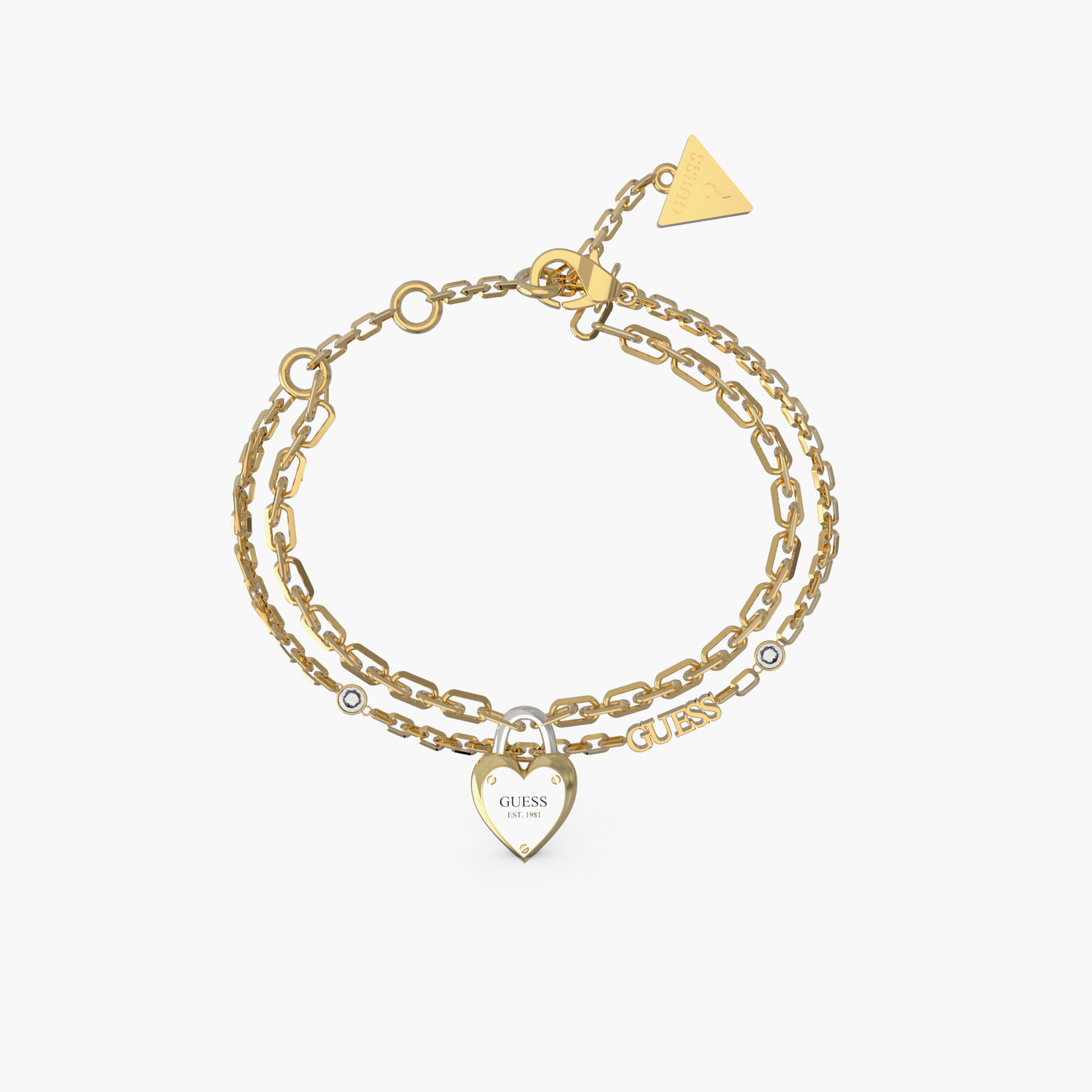 غيس- سوار نسائي من الفولاذ بقفل - قلب-women-watchesandjewellery-jewellery-banglesandbracelets-image-1