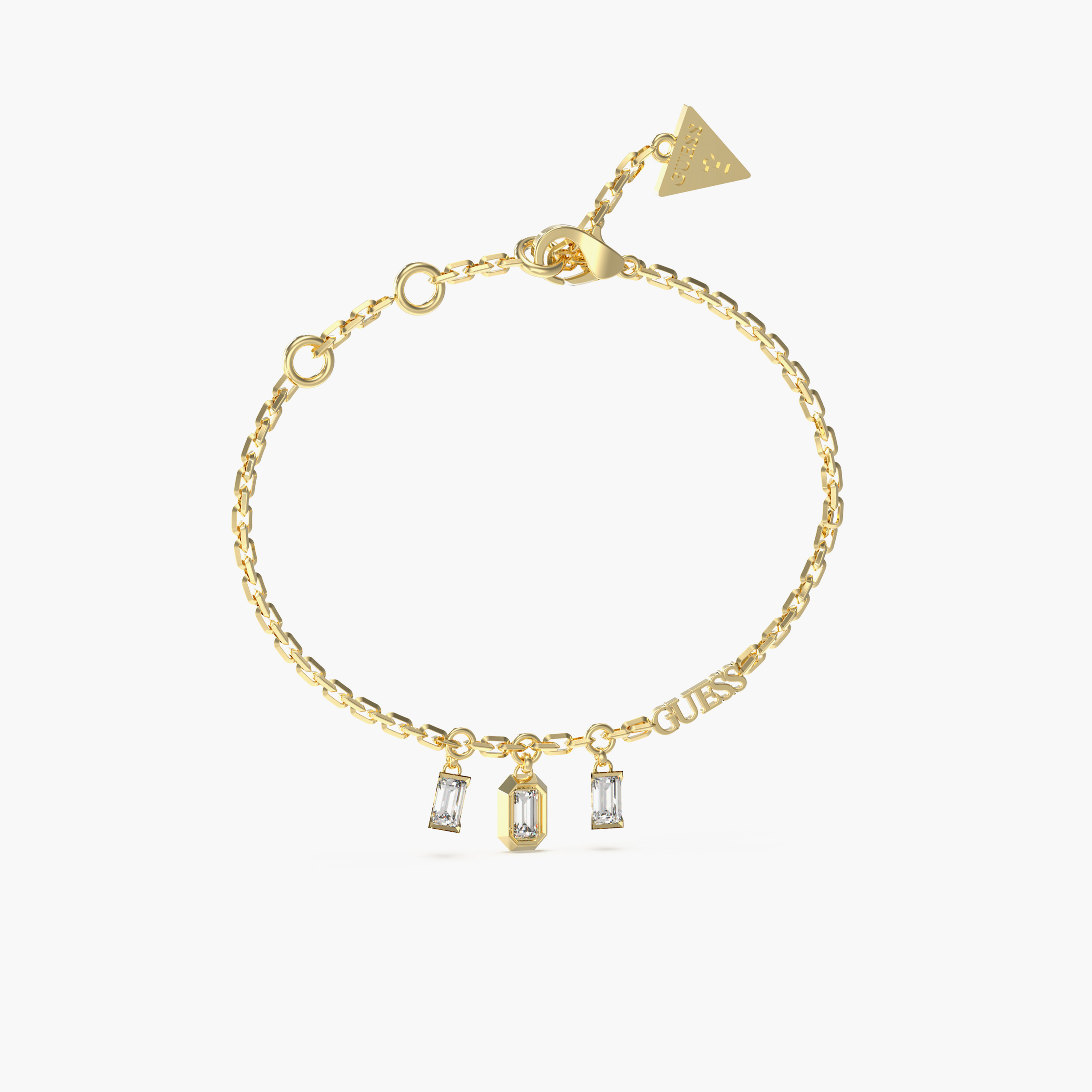 Guess Women's Multi Charms Gold Bracelet Steel-women-watchesandjewellery-jewellery-banglesandbracelets-image-1
