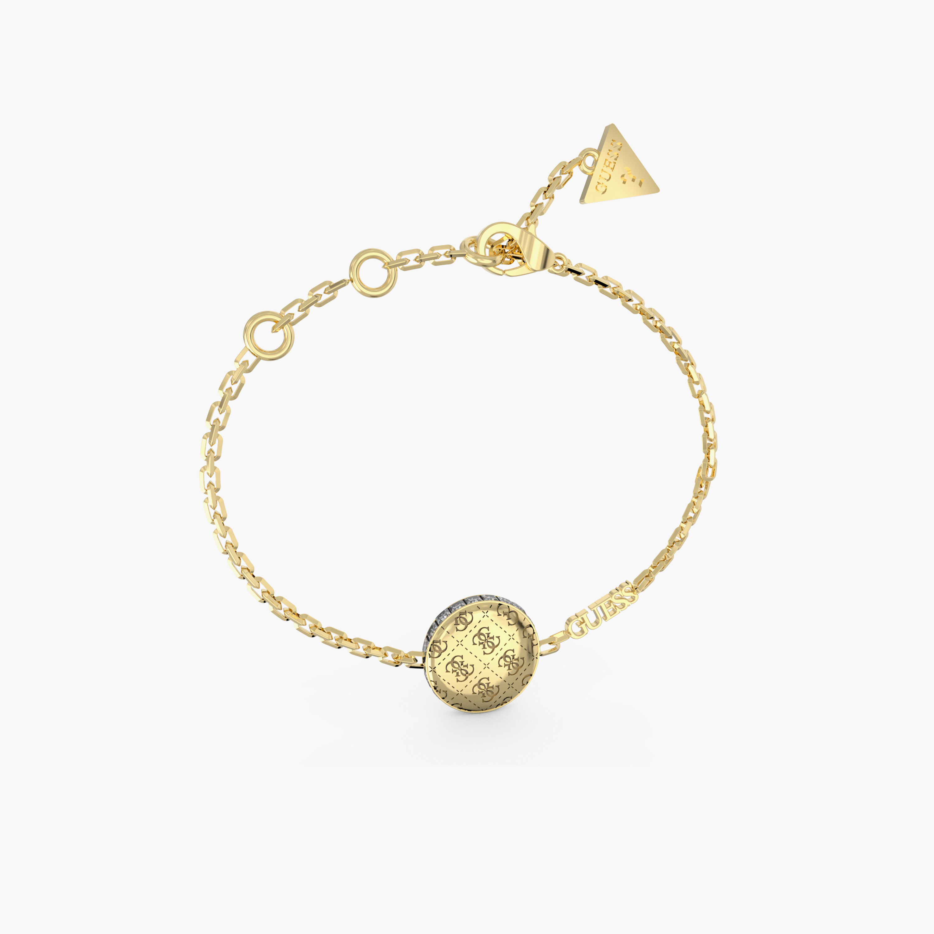 غيس- سوار نسائي ذهبي - عملة معدنية كريستال جانبي 4غ-women-watchesandjewellery-jewellery-banglesandbracelets-image-1