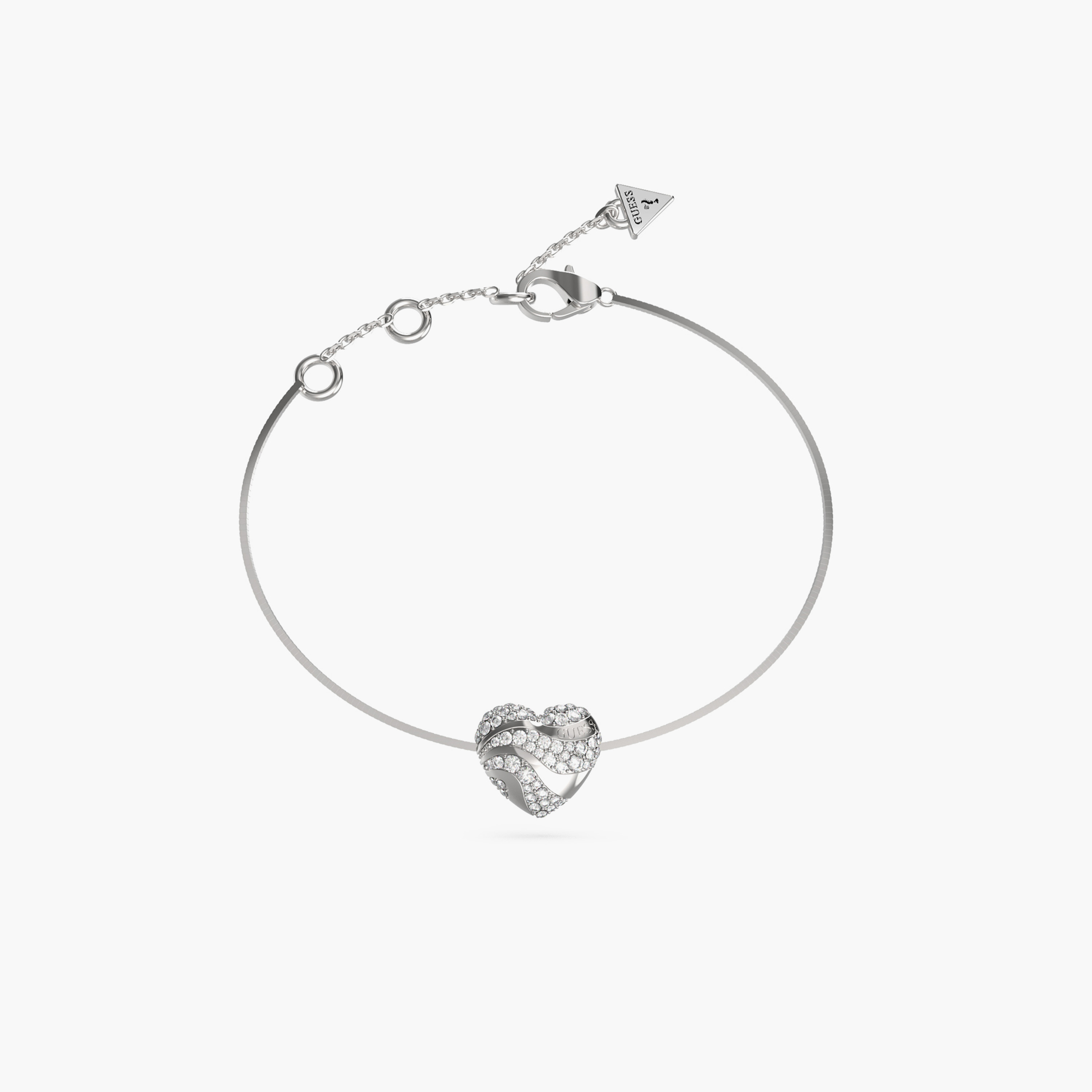 غيس- سوار نسائي من الفولاذ بسلسلة ثعبان - موجات - قلب-women-watchesandjewellery-jewellery-banglesandbracelets-image-1