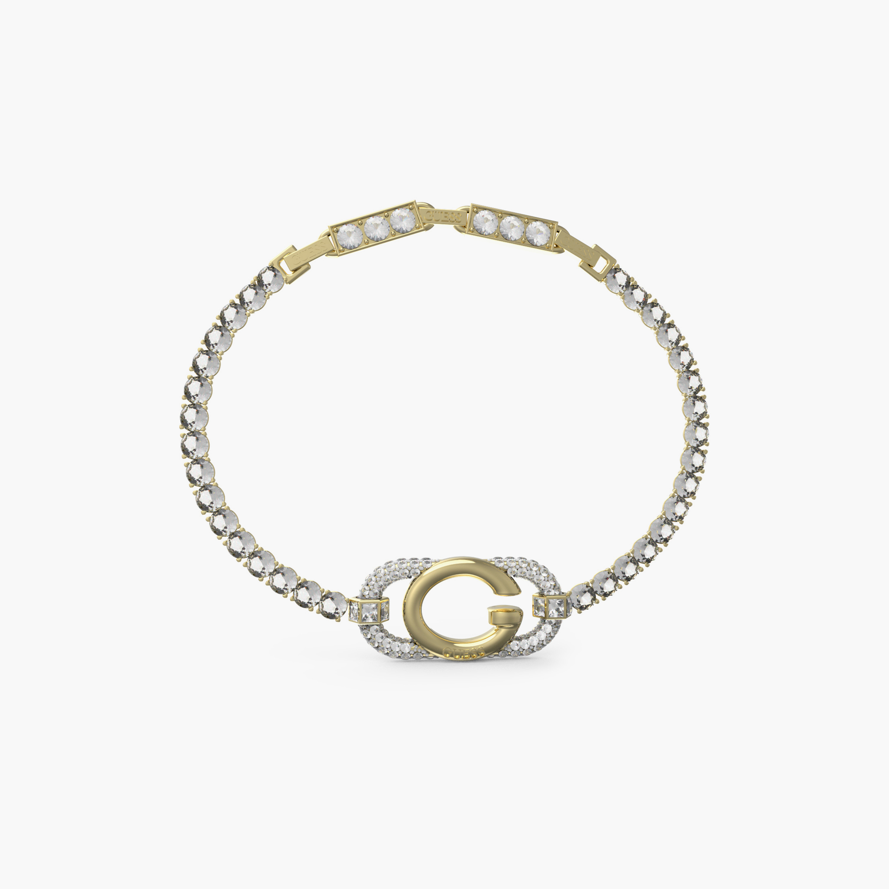 Guess Oh My G Women Gold Link Bracelet Stainless Steel | JUBB04508JWYGS-women-watchesandjewellery-jewellery-banglesandbracelets-image-1