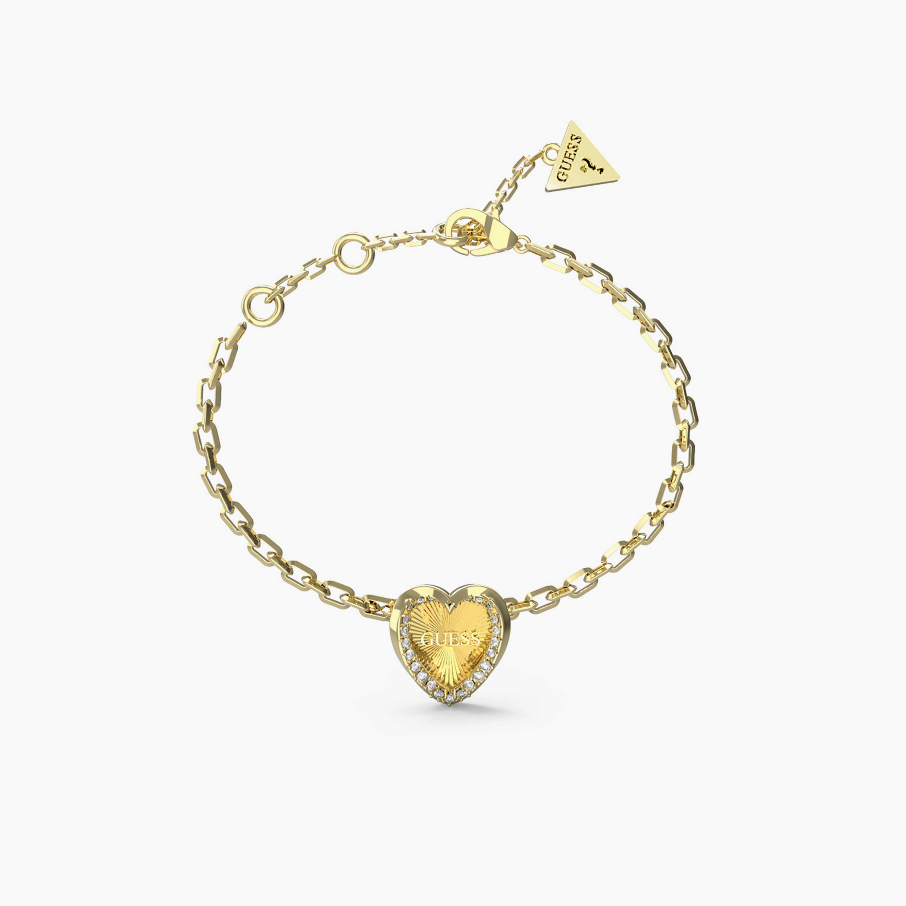 غيس- سوار نسائي مون آمور هارت فولاذ ذهبي-women-watchesandjewellery-jewellery-banglesandbracelets-image-1