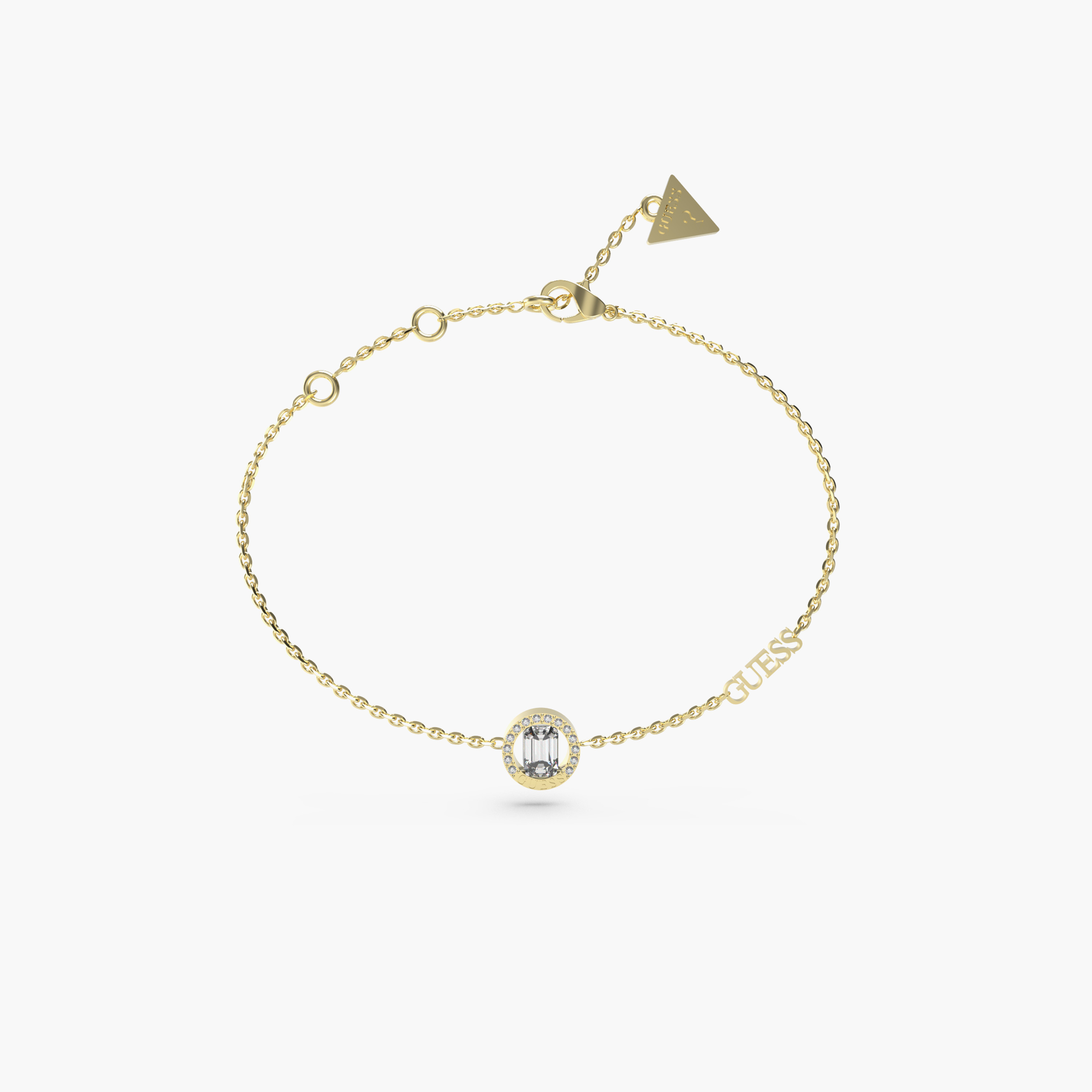 غيس- سوار نسائي كريستال ذهبي من الفولاذ المستدير-women-watchesandjewellery-jewellery-banglesandbracelets-image-1