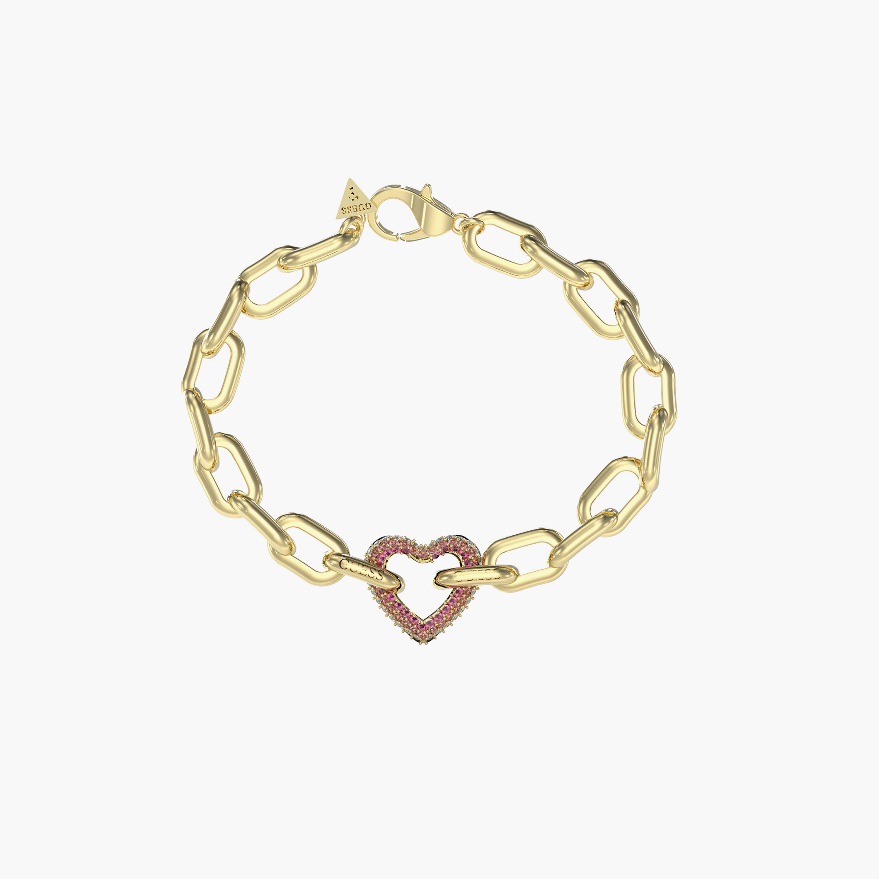 غيس- سوار نسائي من الفولاذ - سلسلة لون ذهبي وردي مقاس 18 مم-women-watchesandjewellery-jewellery-banglesandbracelets-image-1