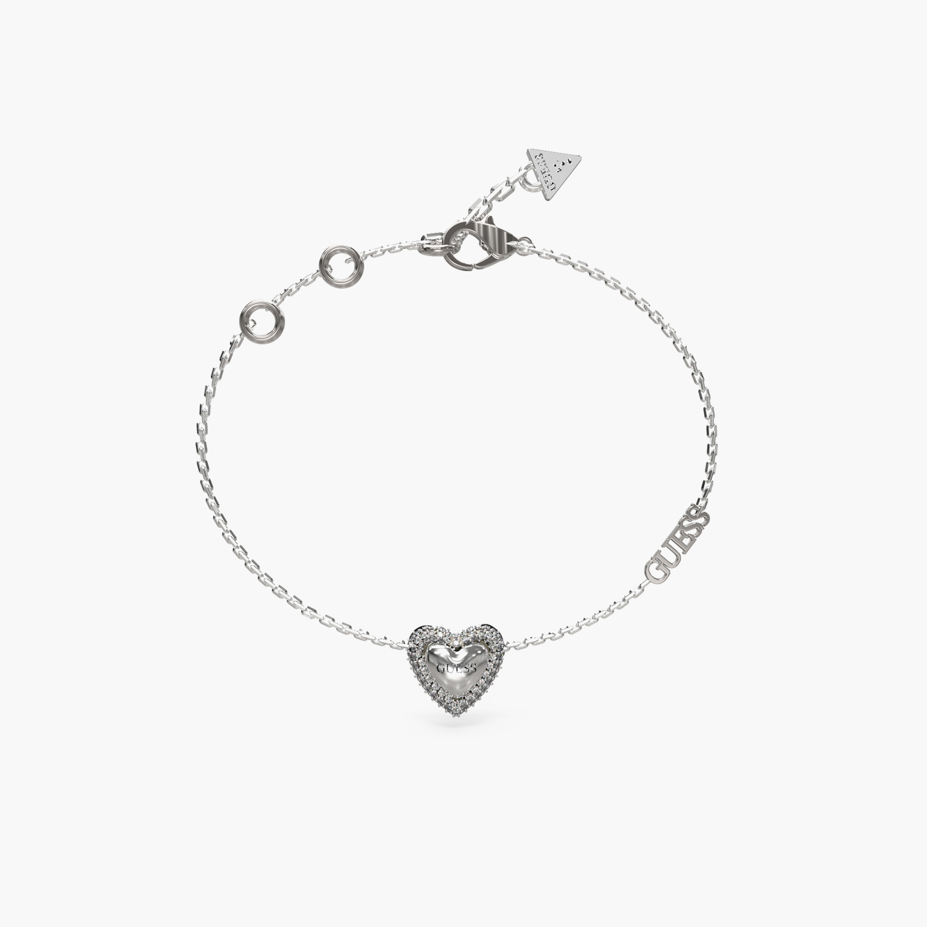غيس- سوار نسائي من الفولاذ بقلب مرصع مقاس 13 مم-women-watchesandjewellery-jewellery-banglesandbracelets-image-1