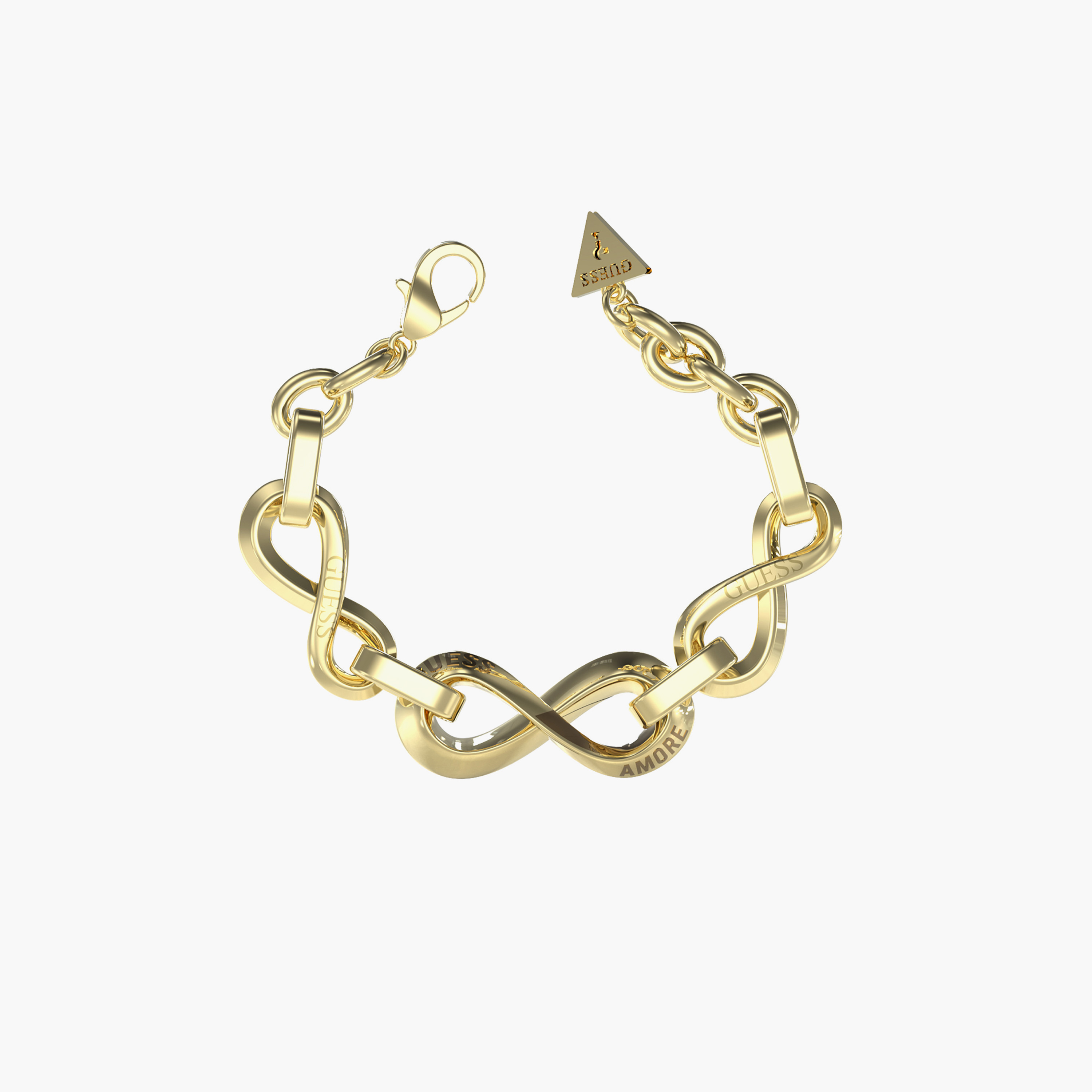 غيس- سوار نسائي من الفولاذ الذهبي والأبيض مرصع - أسد مقاس 35 ملم-women-watchesandjewellery-jewellery-banglesandbracelets-image-1