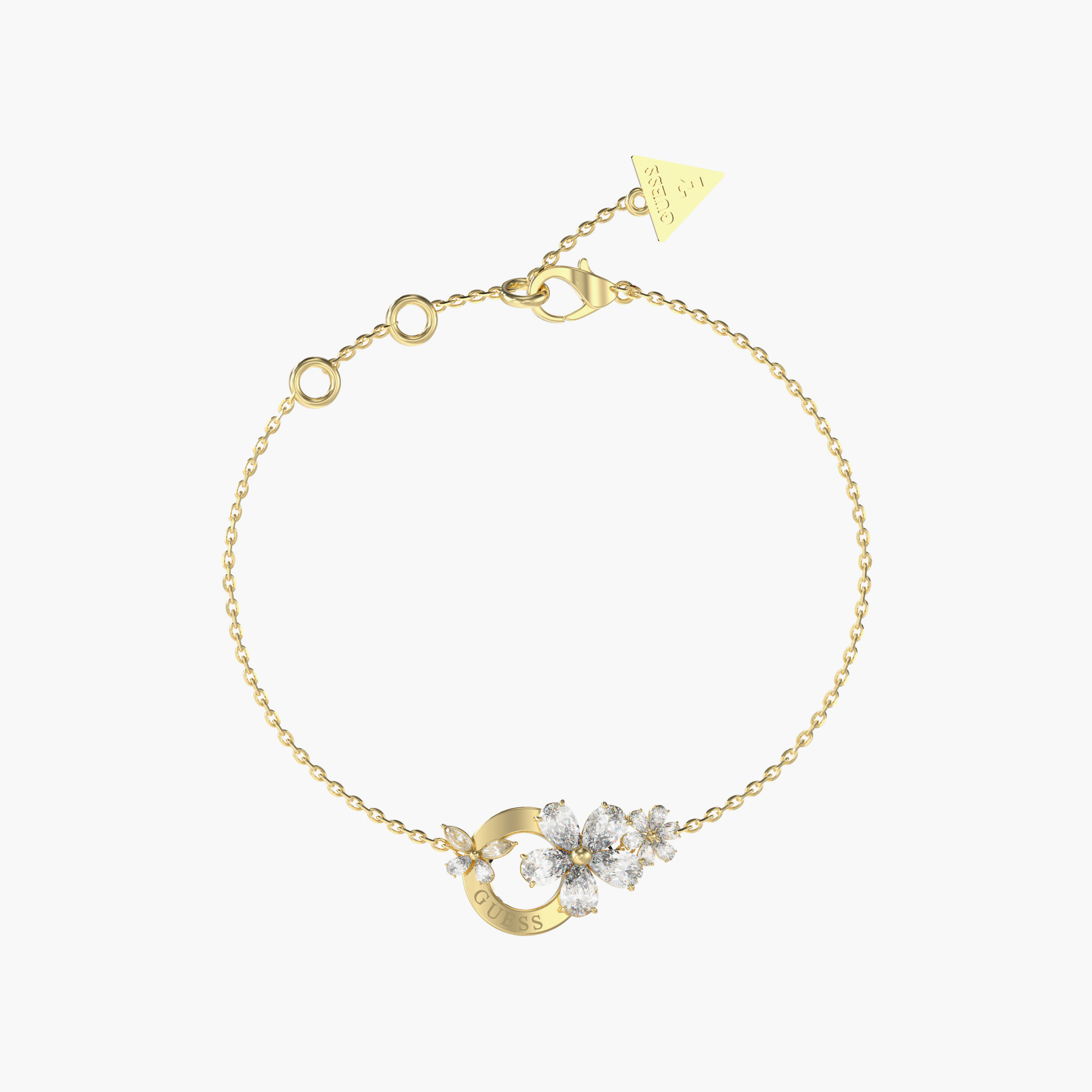 Guess Lily Women Gold Chain Bracelet Stainless Steel | JUBB05106JWYGS-women-watchesandjewellery-jewellery-banglesandbracelets-image-1