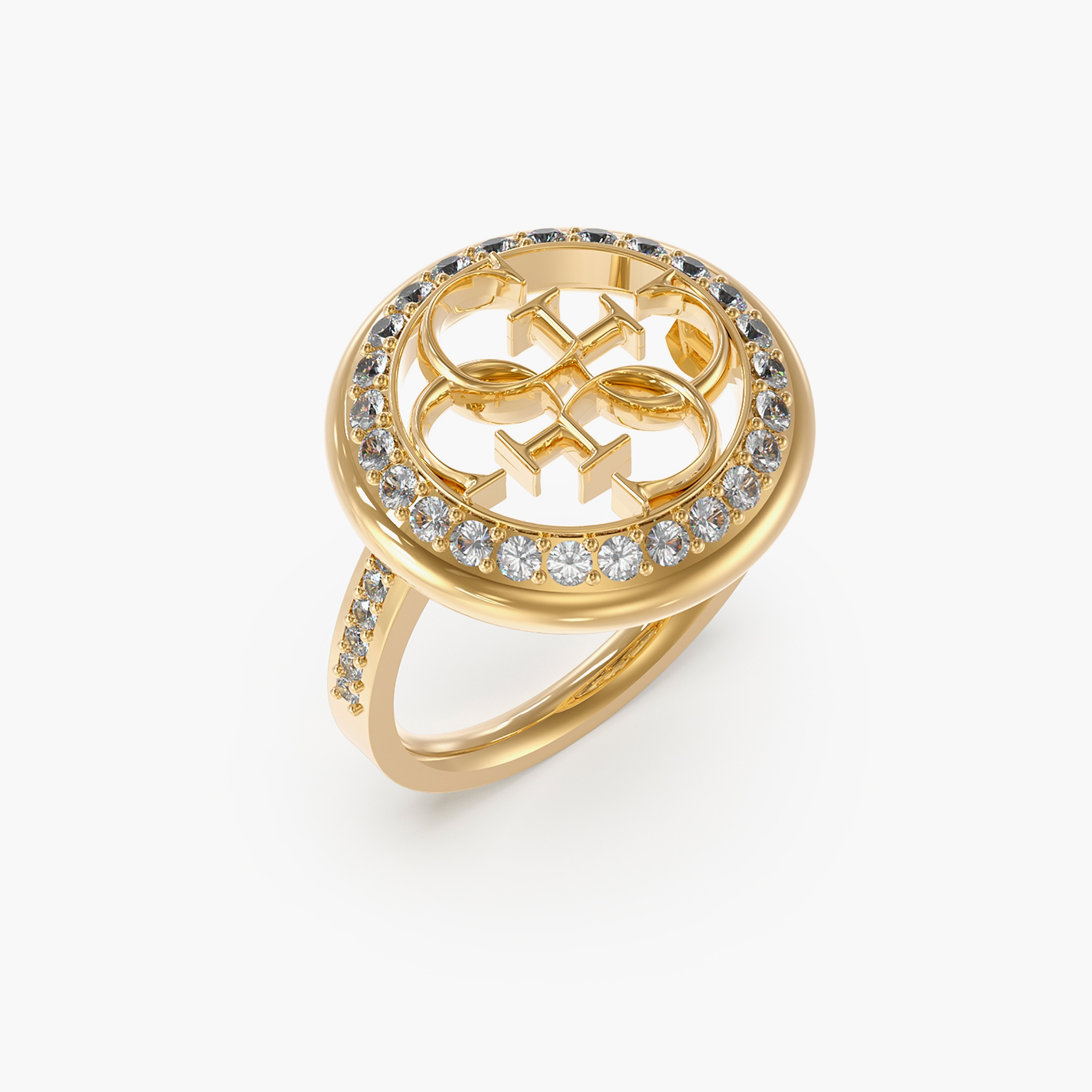 Guess Life In 4G Ring | JUBR02139JW-women-watchesandjewellery-jewellery-rings-image-1