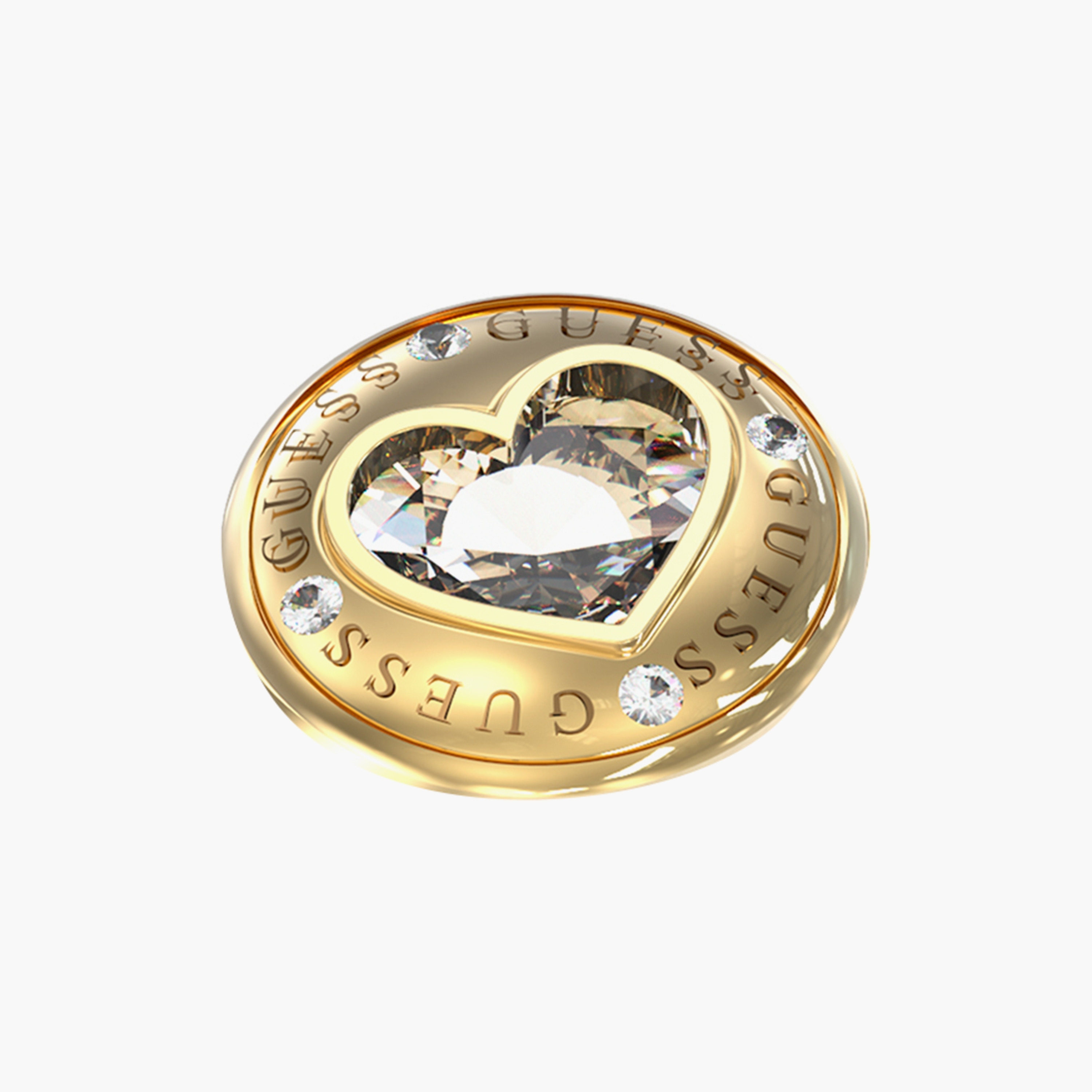 Guess Rolling Hearts Ring | JUBR03352JW-women-watchesandjewellery-jewellery-rings-image-2