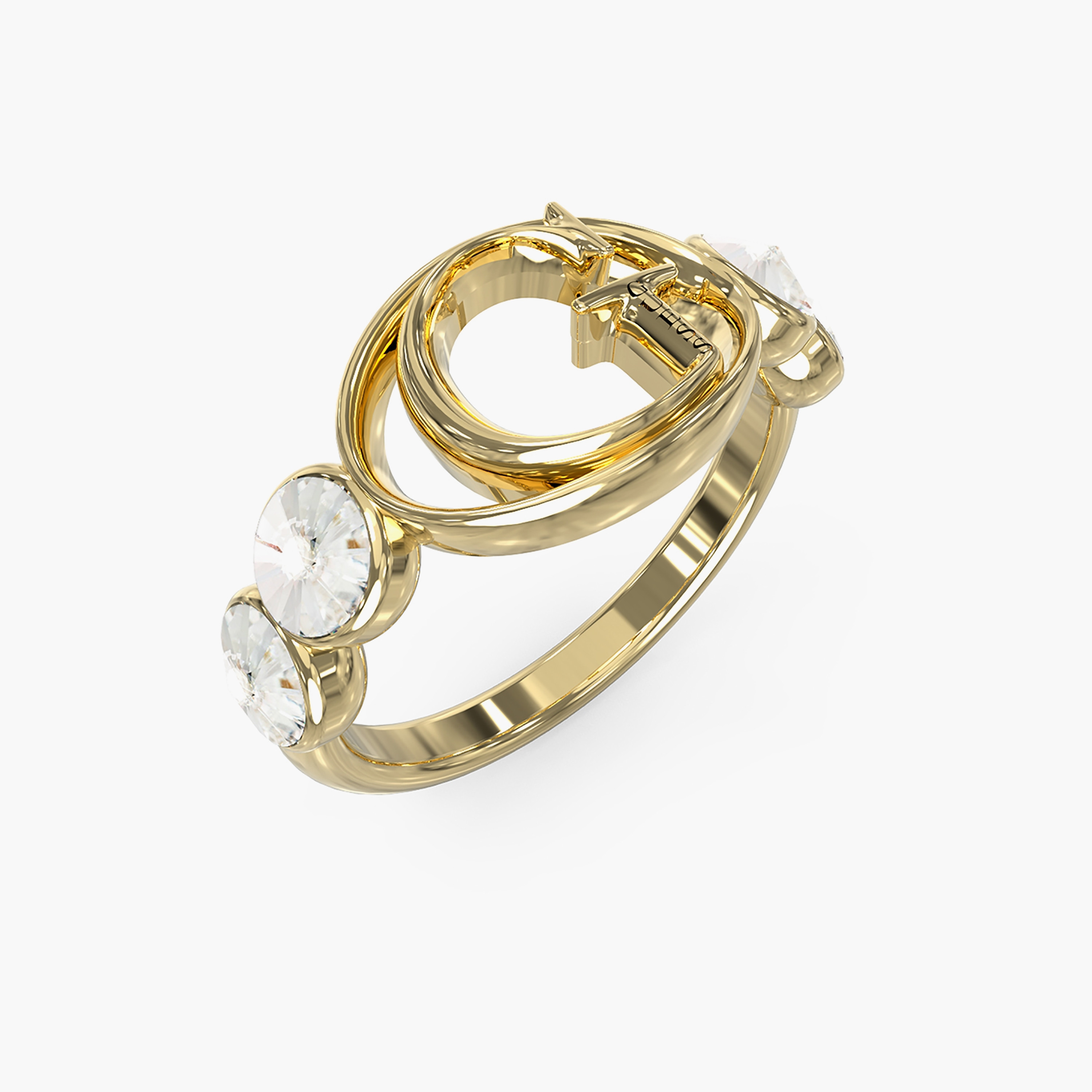 Guess Rivoli Ring | JUBR03359JW-women-watchesandjewellery-jewellery-rings-image-1