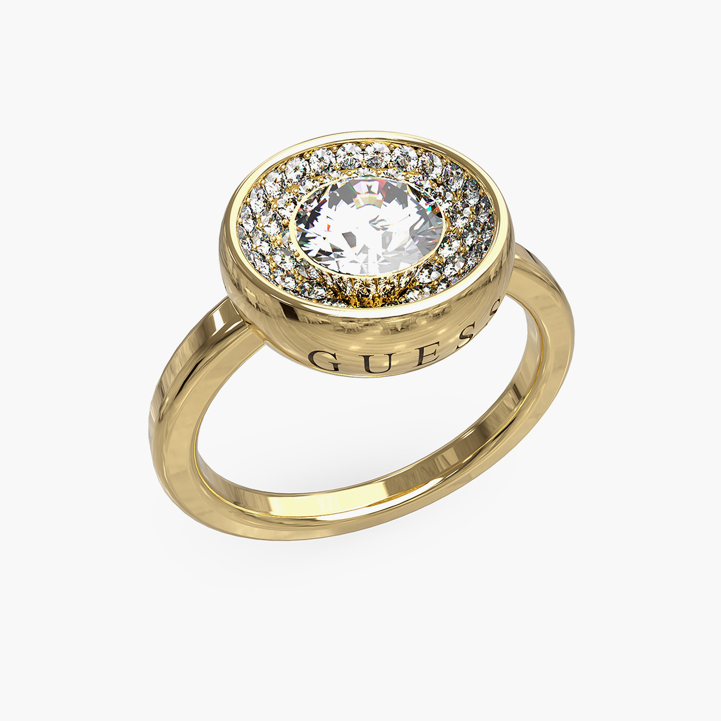 Guess Unique Solitaire Ring | JUBR03397JW-women-watchesandjewellery-jewellery-rings-image-1
