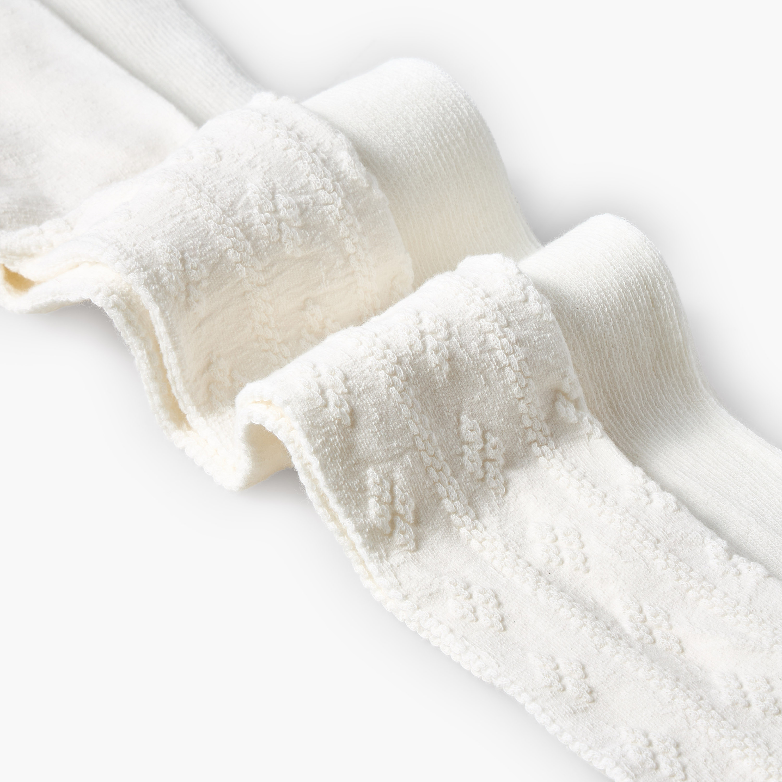 Pack of 2 Celeste Girls Tights with Textured Design-girls-accessories-socks-image-7